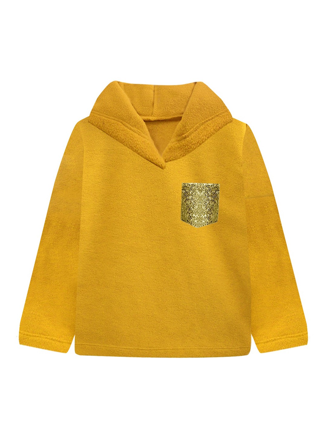 

A T U N Girls Mustard Hooded Sweatshirt