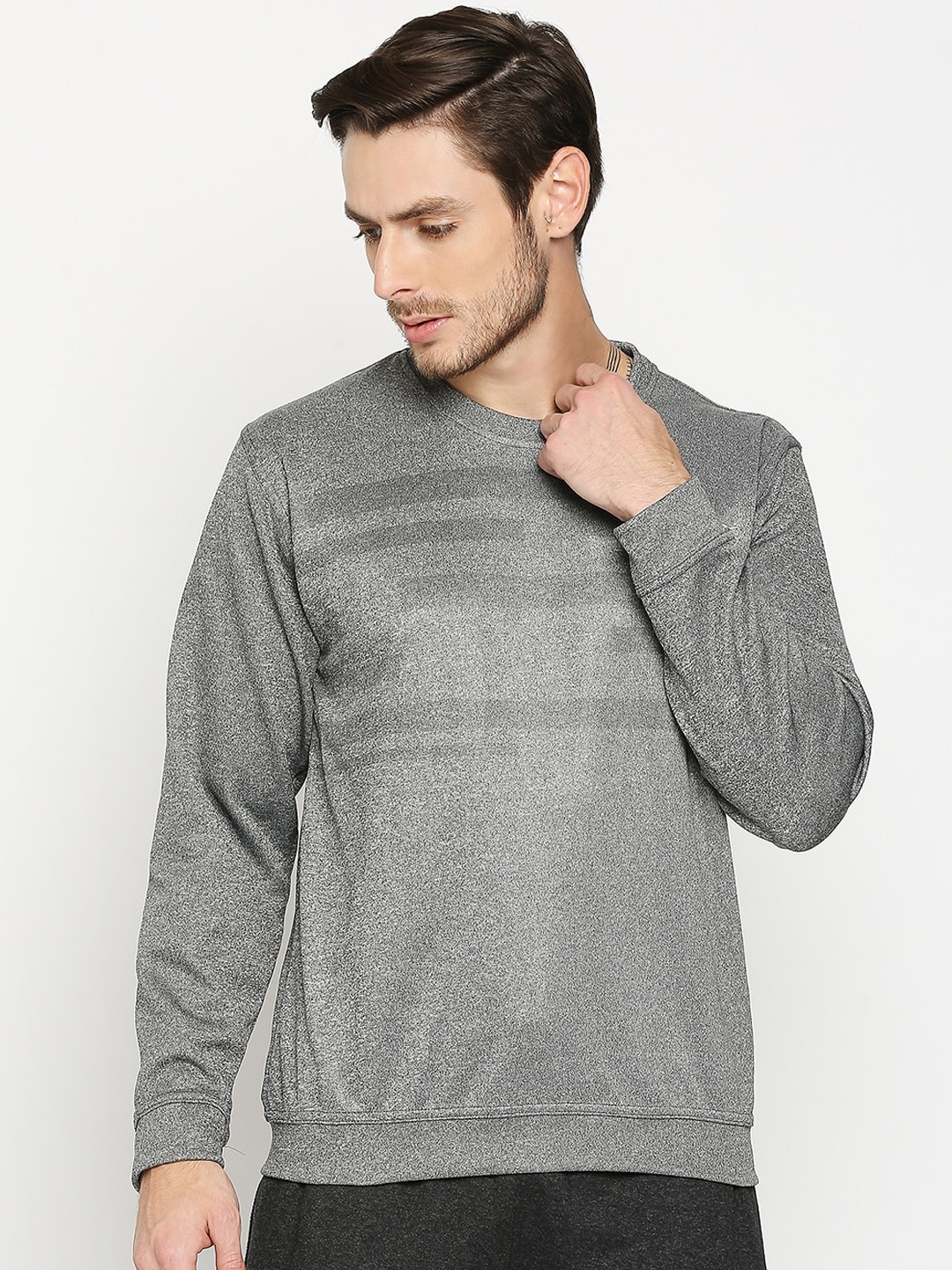 

Black Panther Men Grey Melange Sweatshirt