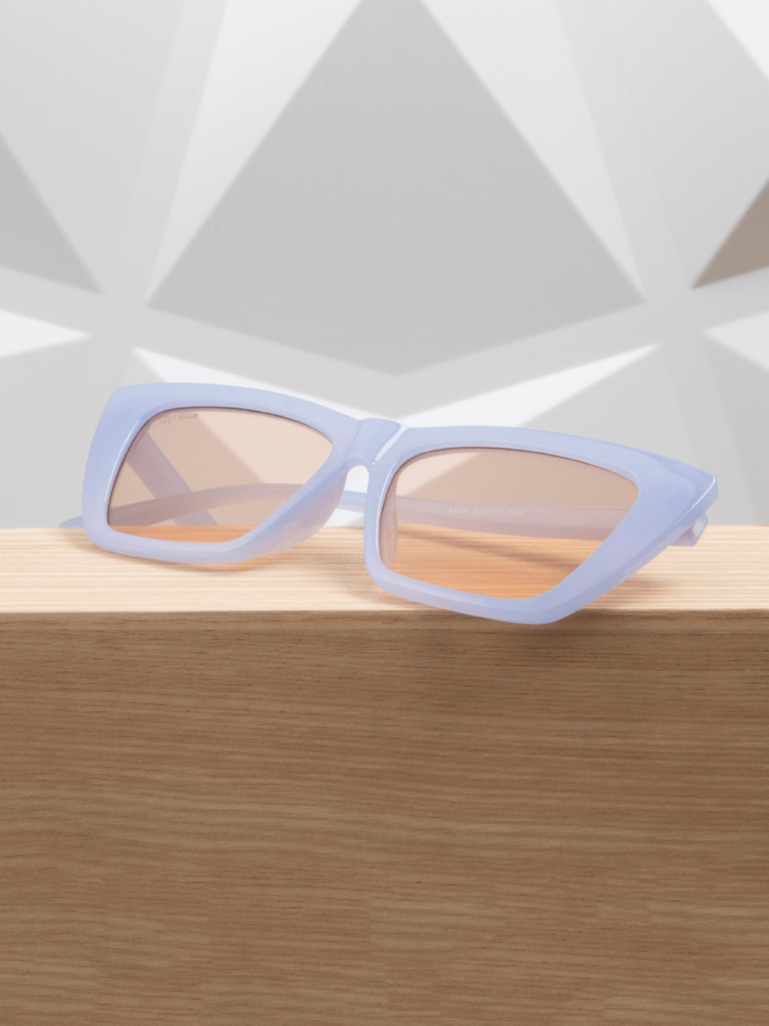 

Ted Smith Women Brown Lens & Blue Cateye Sunglasses with UV Protected Lens CLRPLAY_BLU