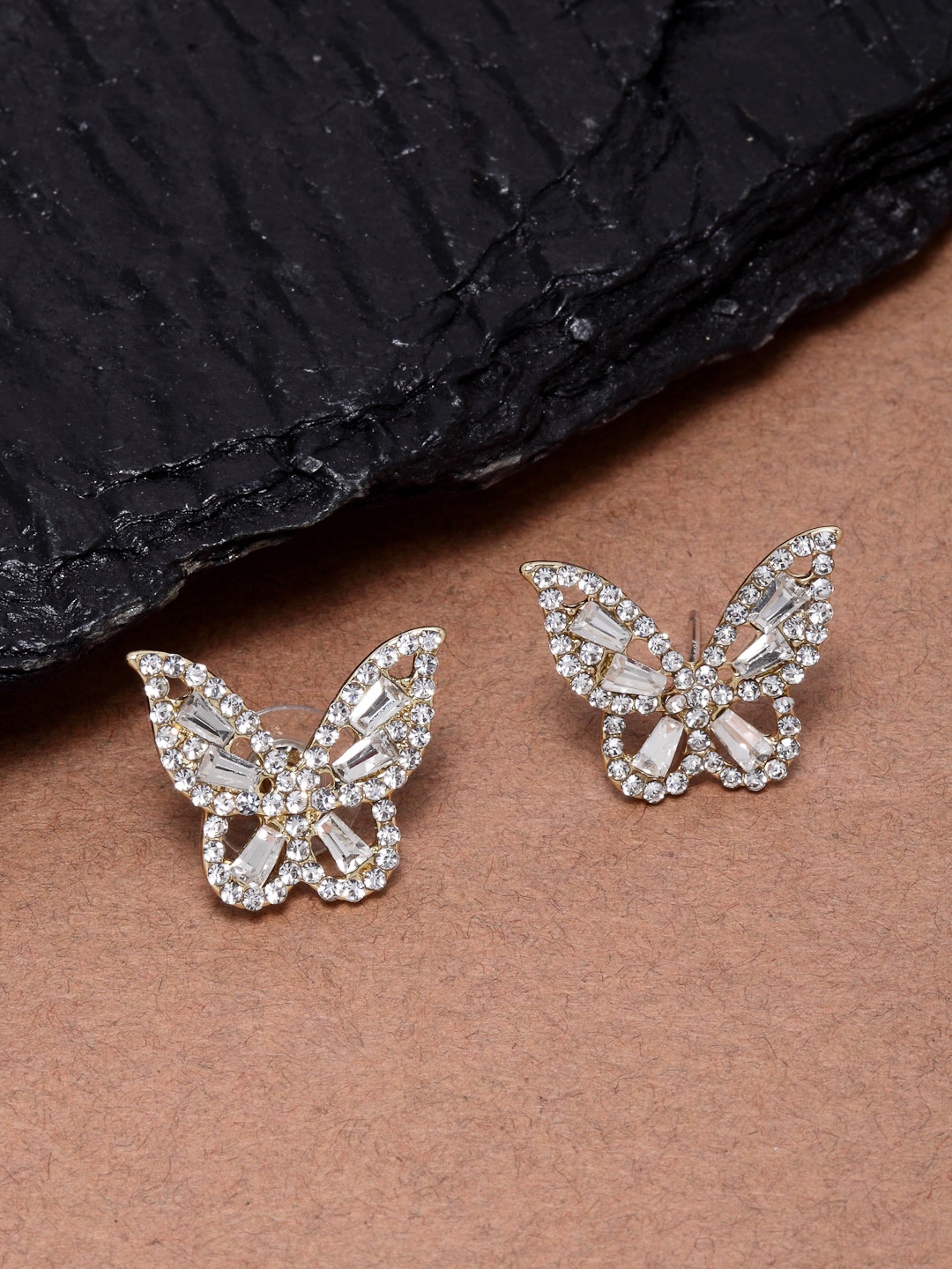 

Ferosh Gold-Toned Contemporary Studs Earrings