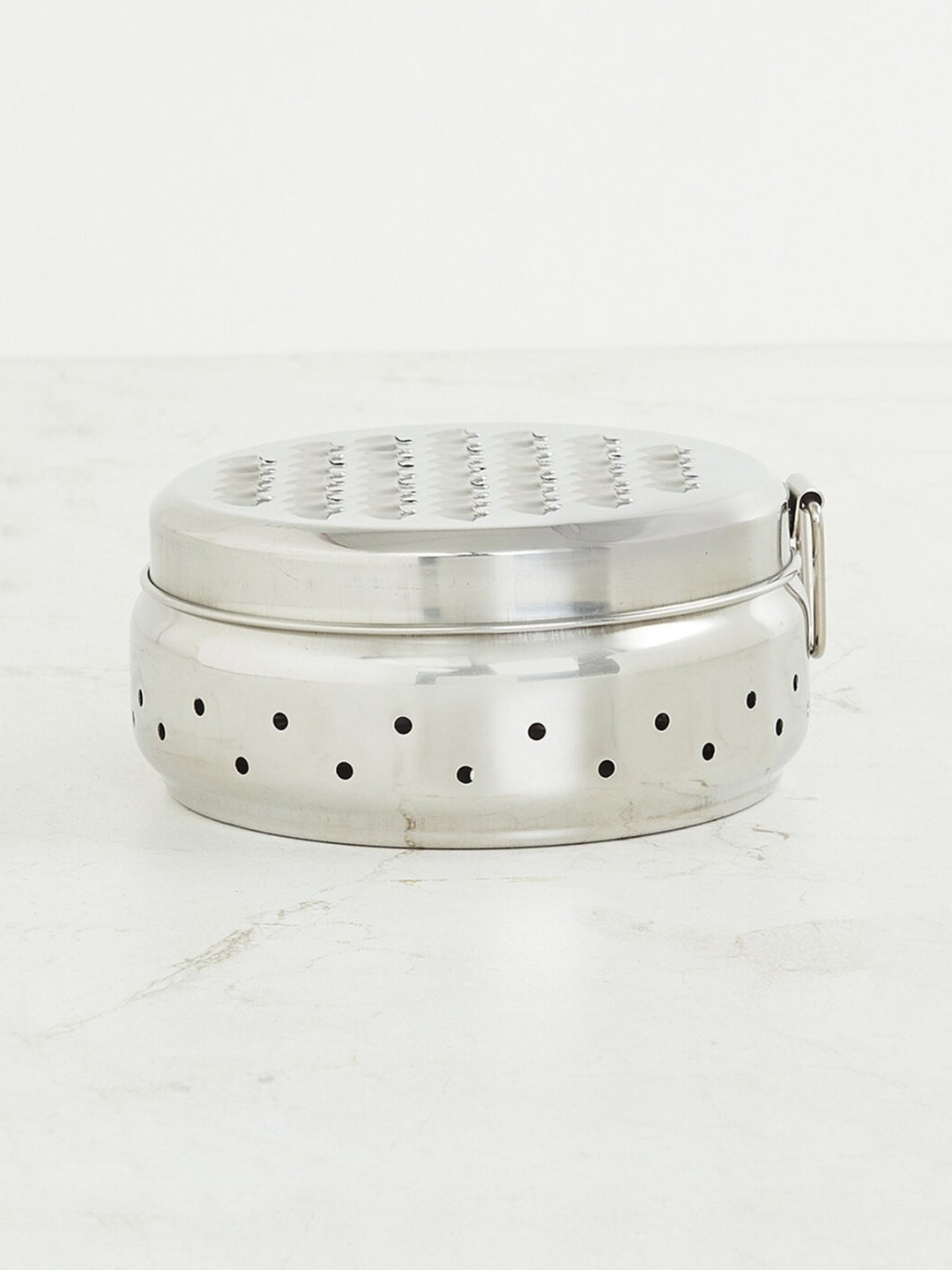 

Home Centre Silver Stainless Steel Fruit And Vegetable Basket