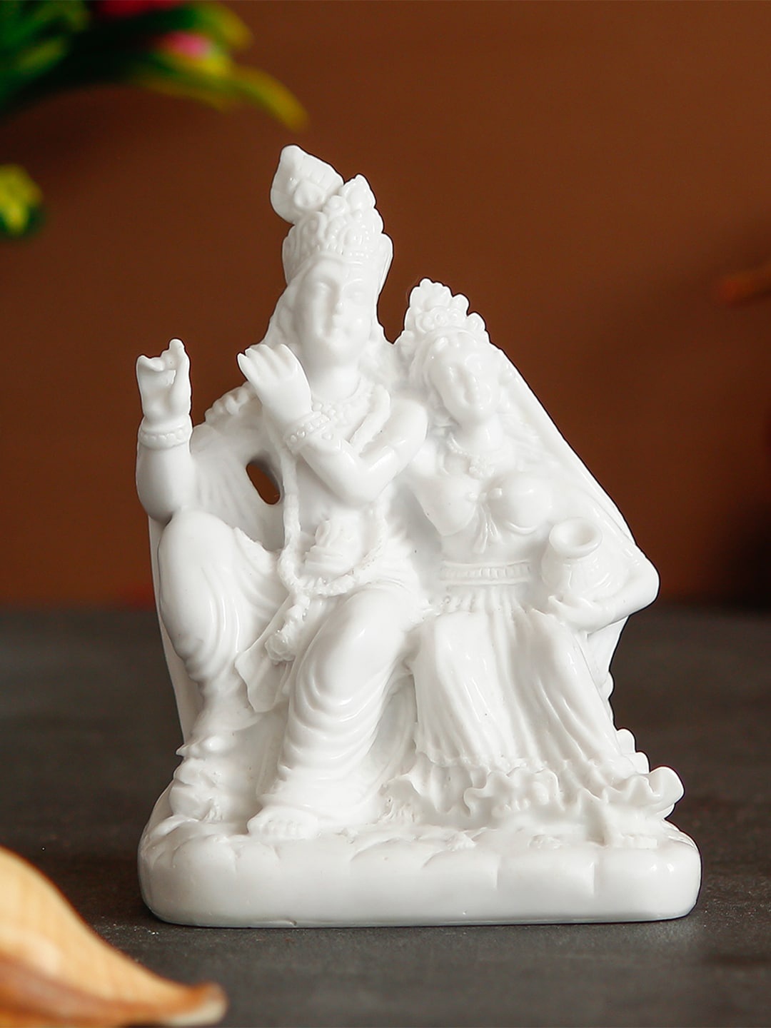 

eCraftIndia White Radha Krishna Handcrafted Idol Showpiece