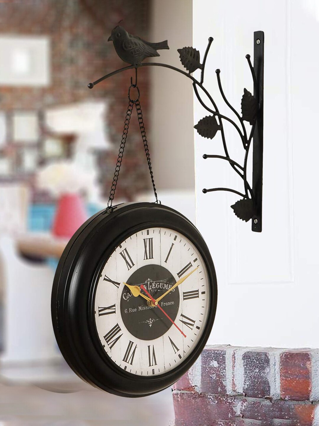 

eCraftIndia Black & White Contemporary Wall Clock