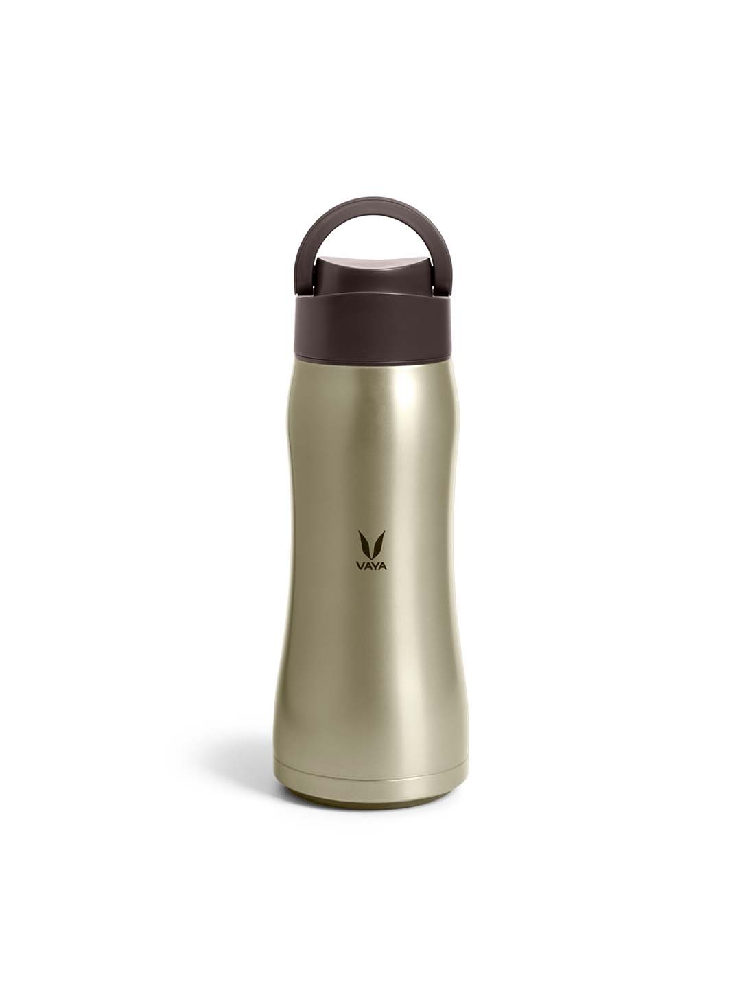 

Vaya Brown & Gold-Toned Solid Stainless Steel Vacuum Insulated Flask 900 ML
