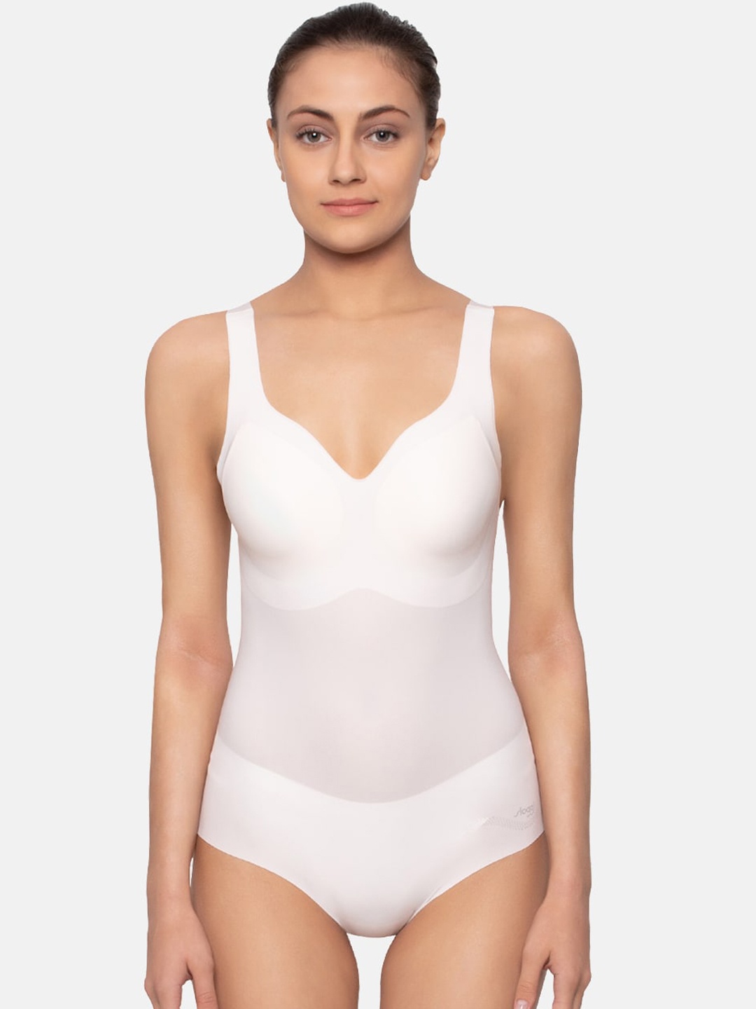 

Sloggi Women Zero Feel Ultra Light Seamless Padded Body Suit, Beige