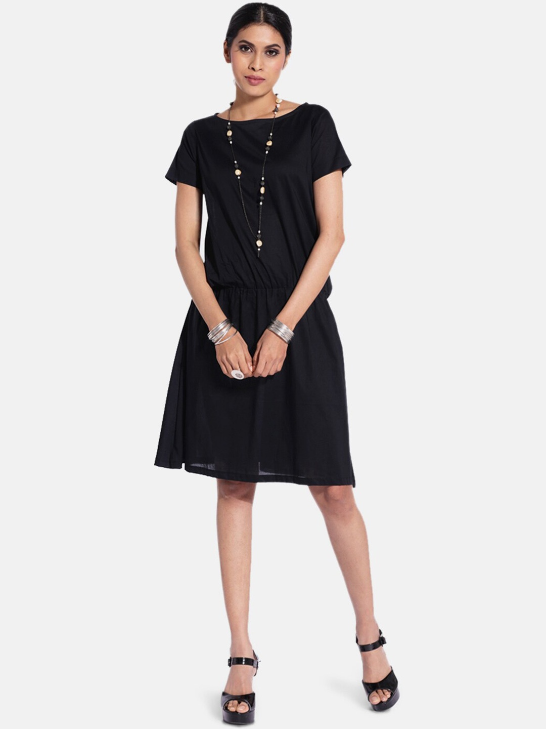 

GRASS by Gitika Goyal Black Dress