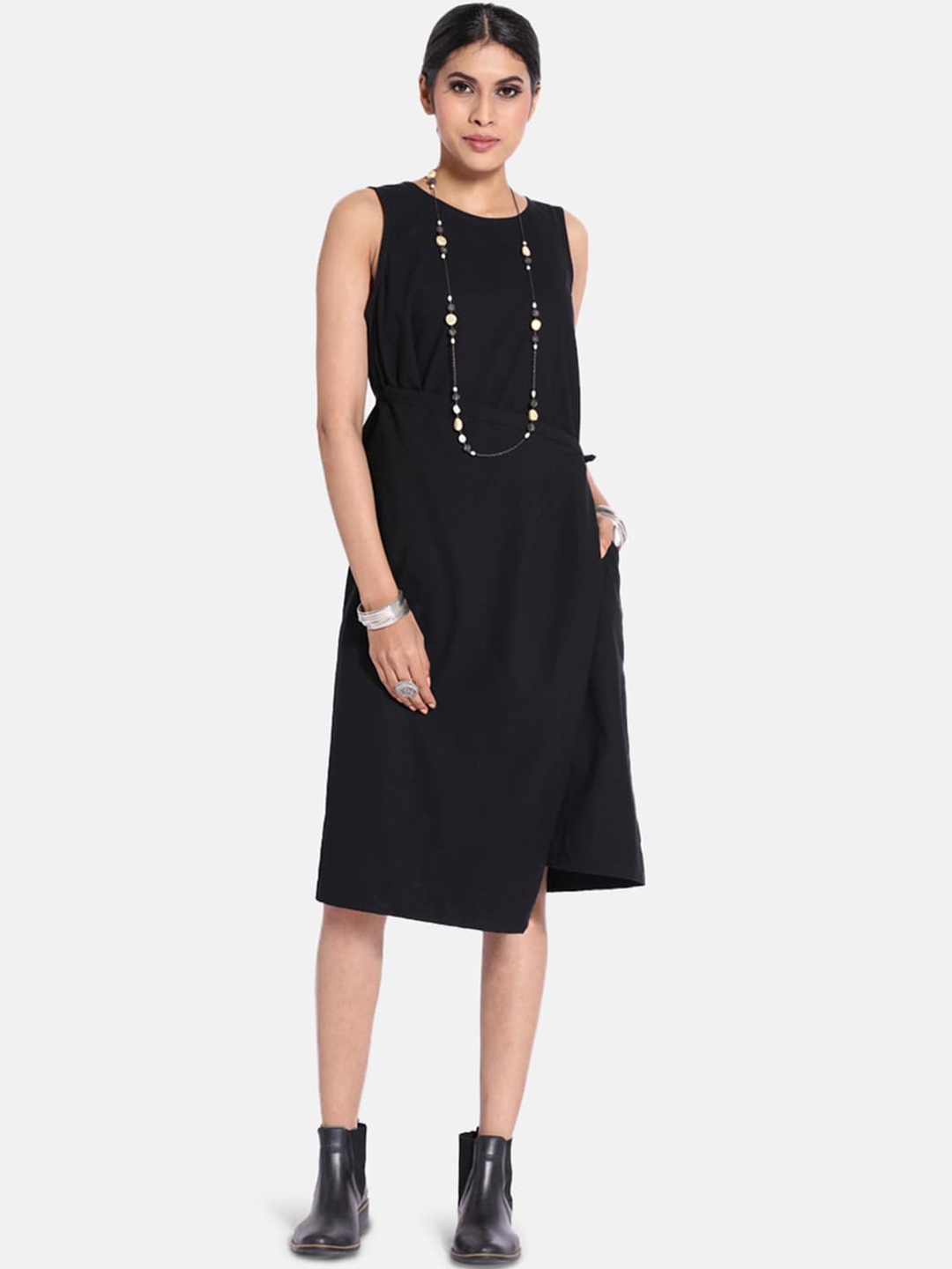 

GRASS by Gitika Goyal Black Dress