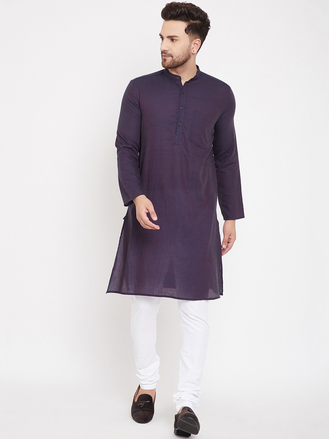 

even Men Multicoloured Thread Work Kurta, Multi