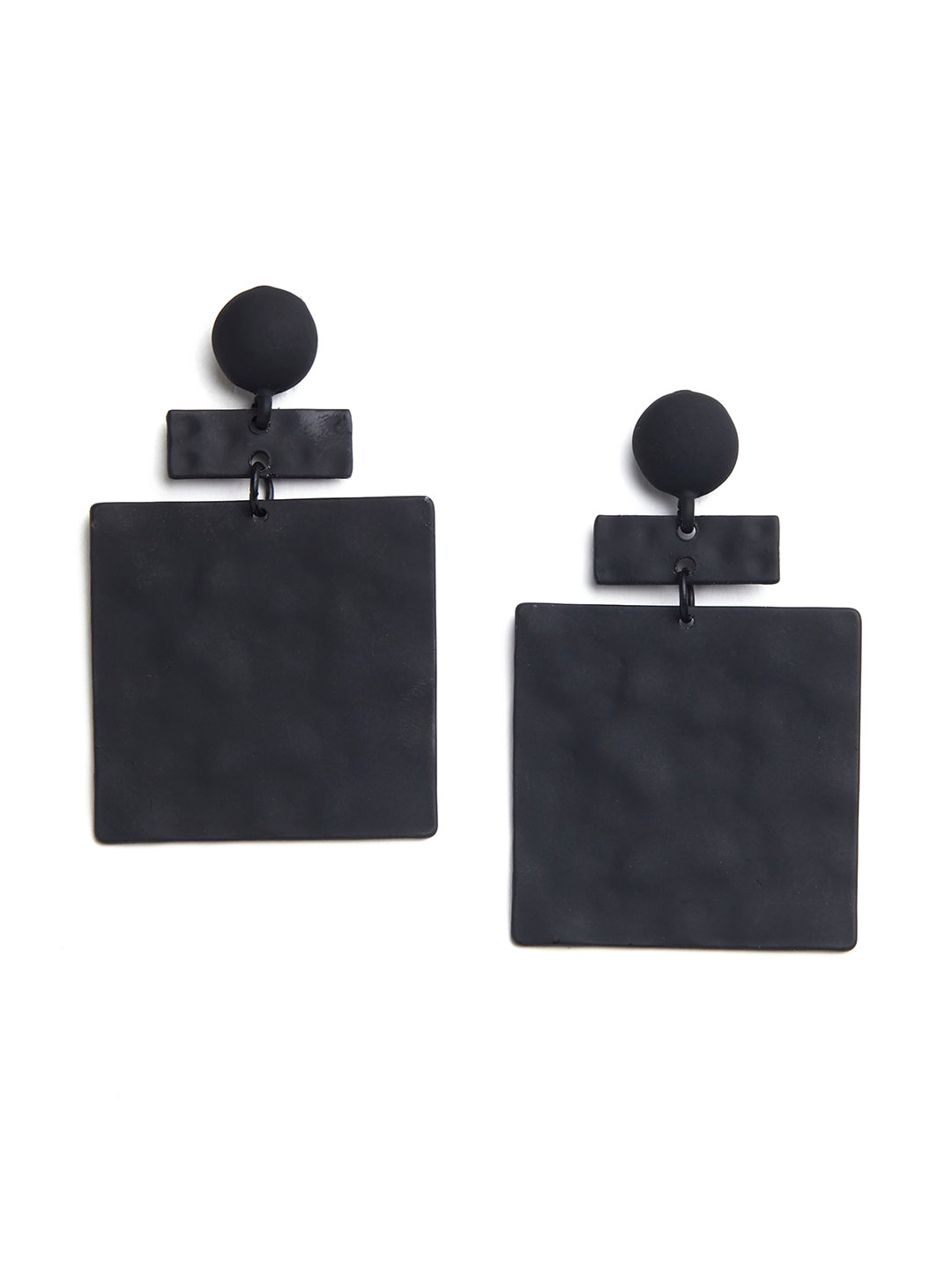 

Blisscovered Black Contemporary Drop Earrings