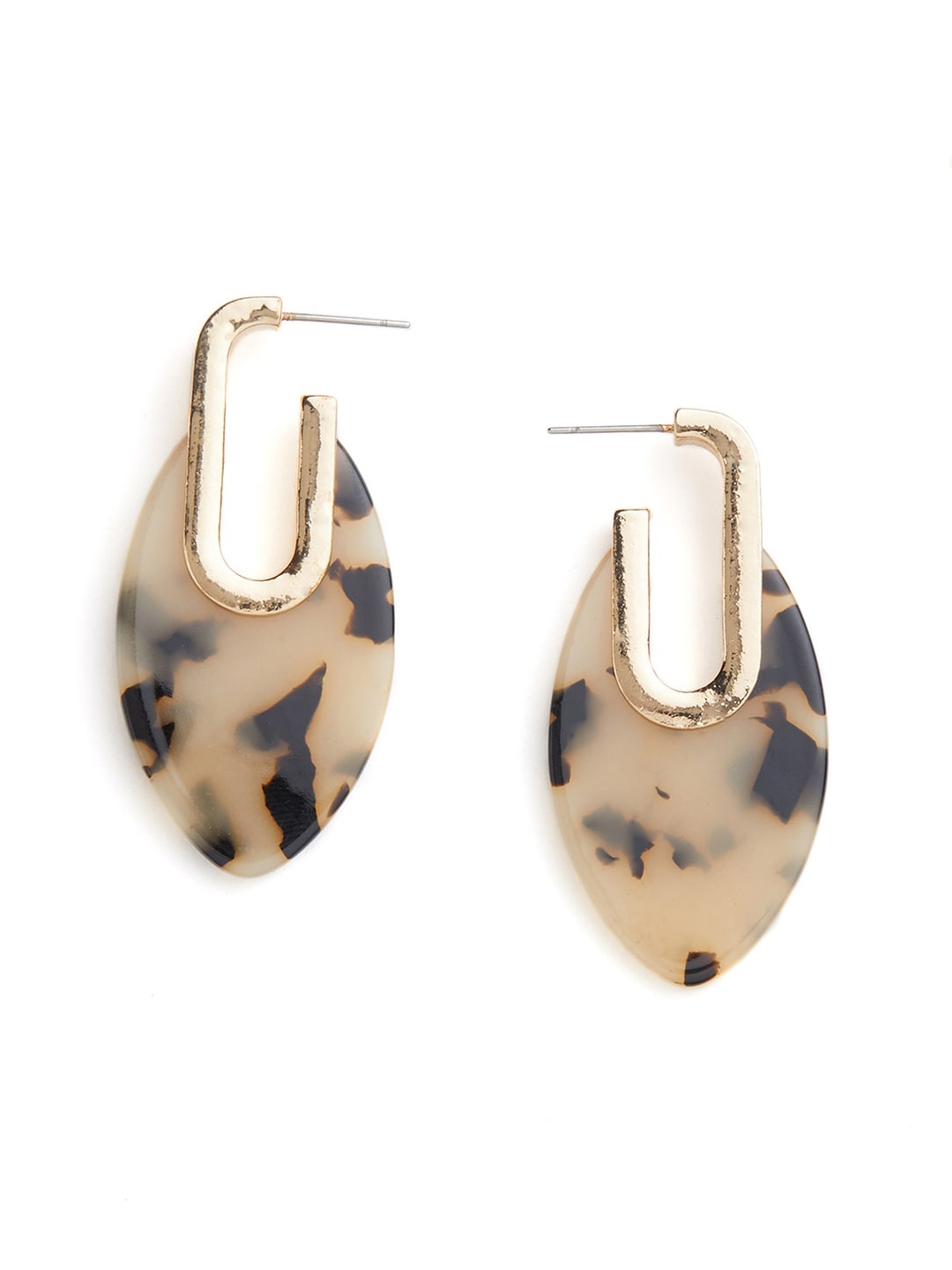 

Blisscovered Beige Contemporary Studs Earrings
