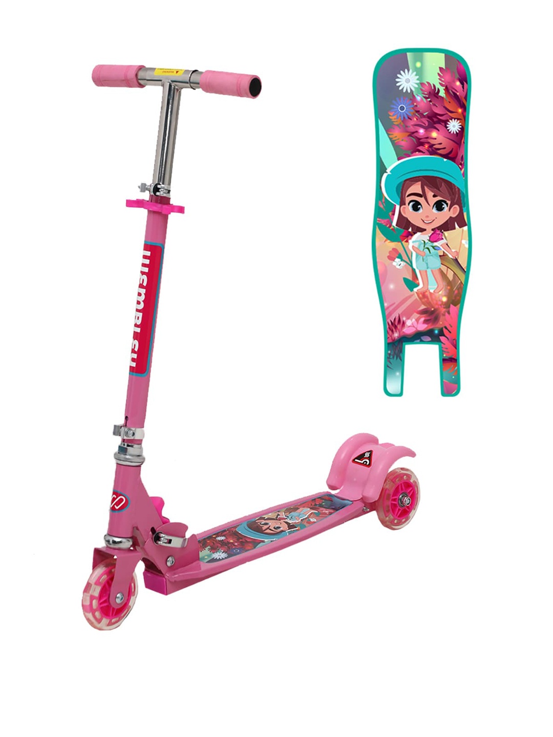 

Wembley Toys Boys Pink Printed Kick Scooter