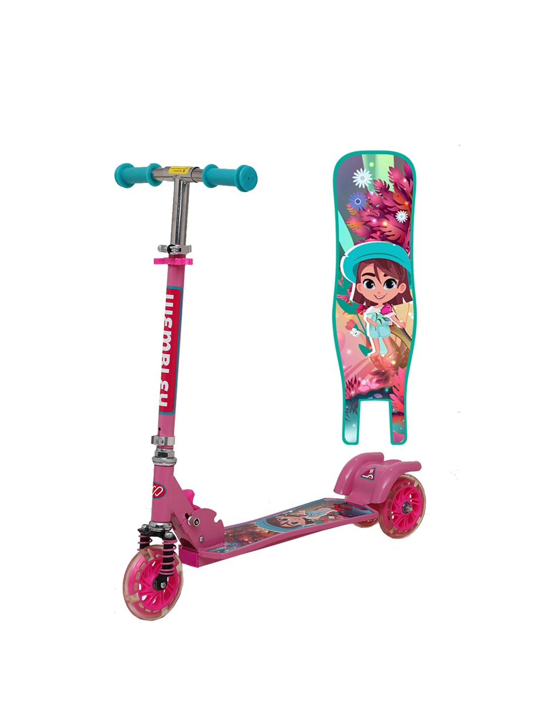 

Wembley Kids Toys Pink & Blue Kick Scooter