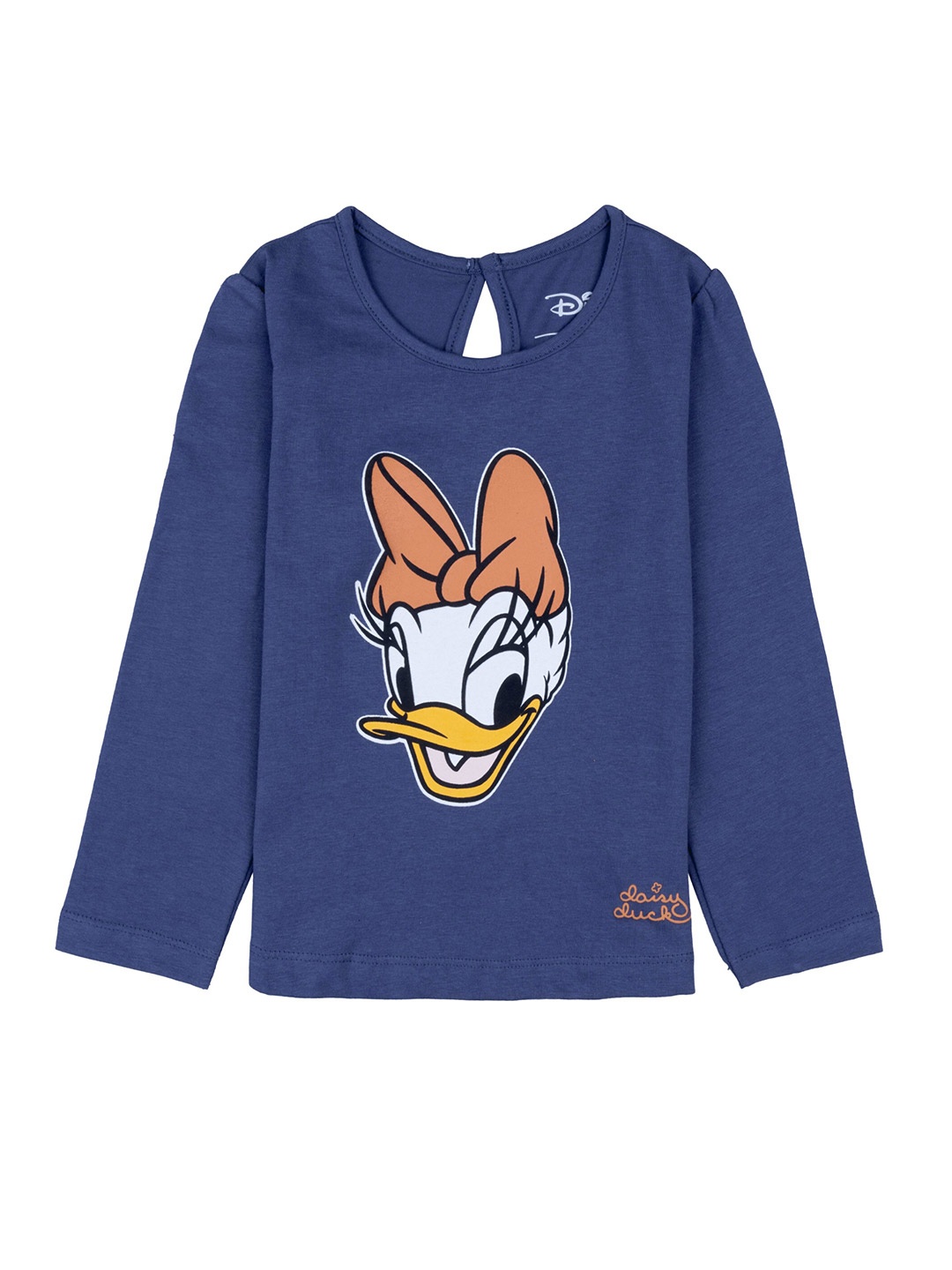 

Disney Girls Blue Daisy Duck Printed Pure Cotton T-shirt