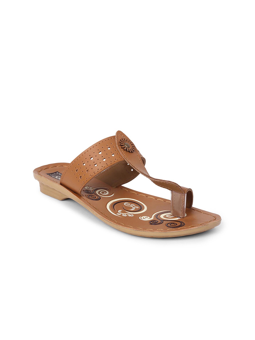 

Paragon Women Tan & White Colourblocked Slip-On