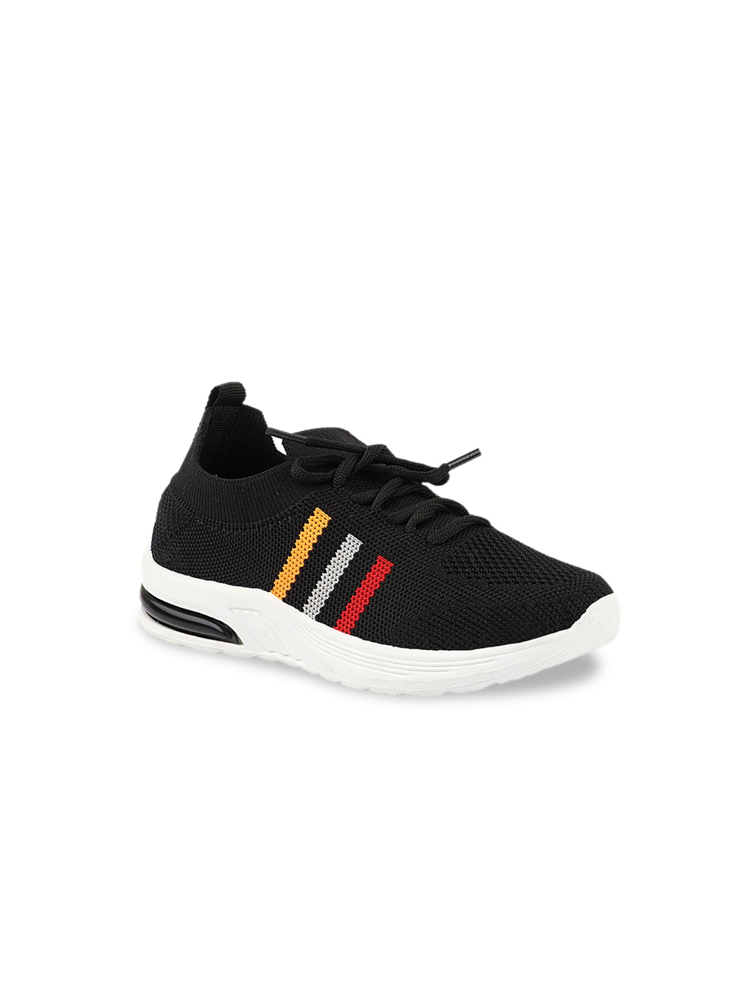 

Shoetopia Girls Black Woven Design Sneakers