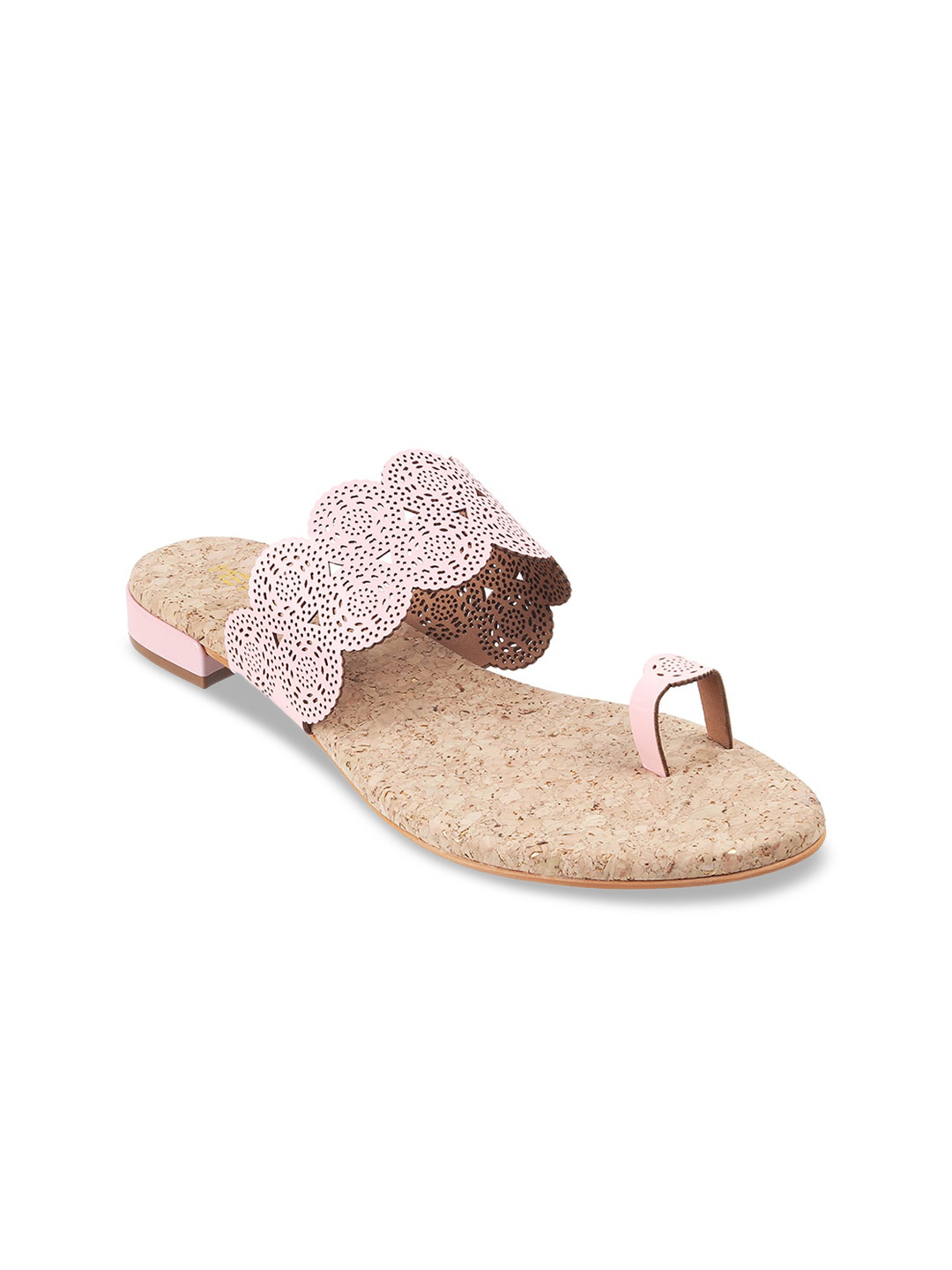 

Metro Women Pink Textured One Toe Flats