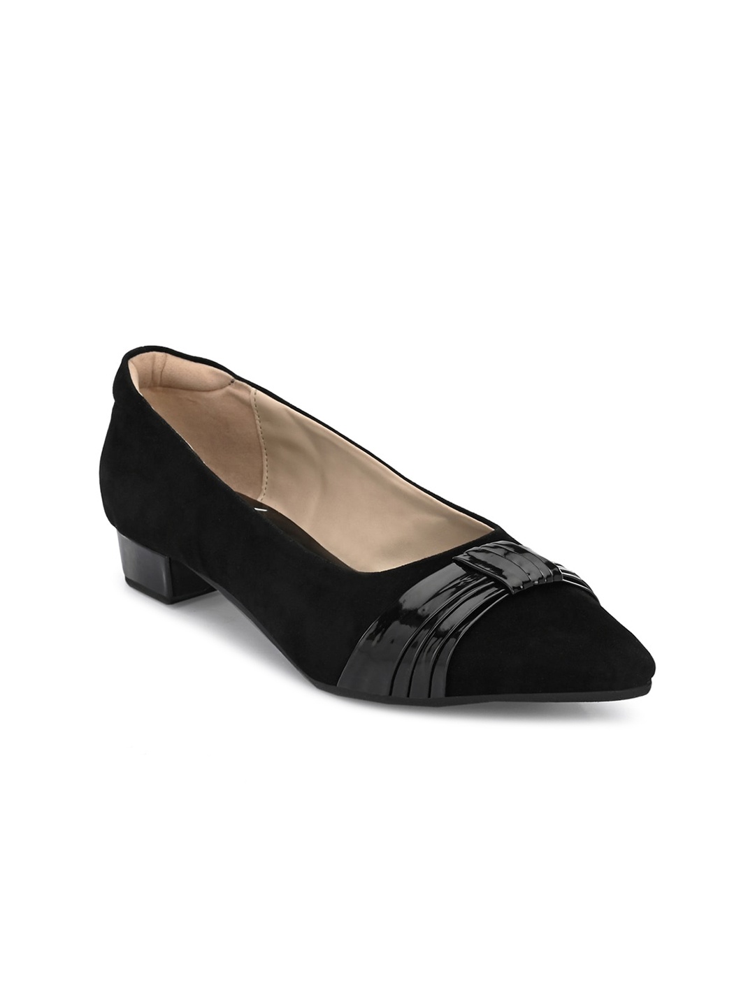 

AADY AUSTIN Women Black Printed Ballerinas Flats