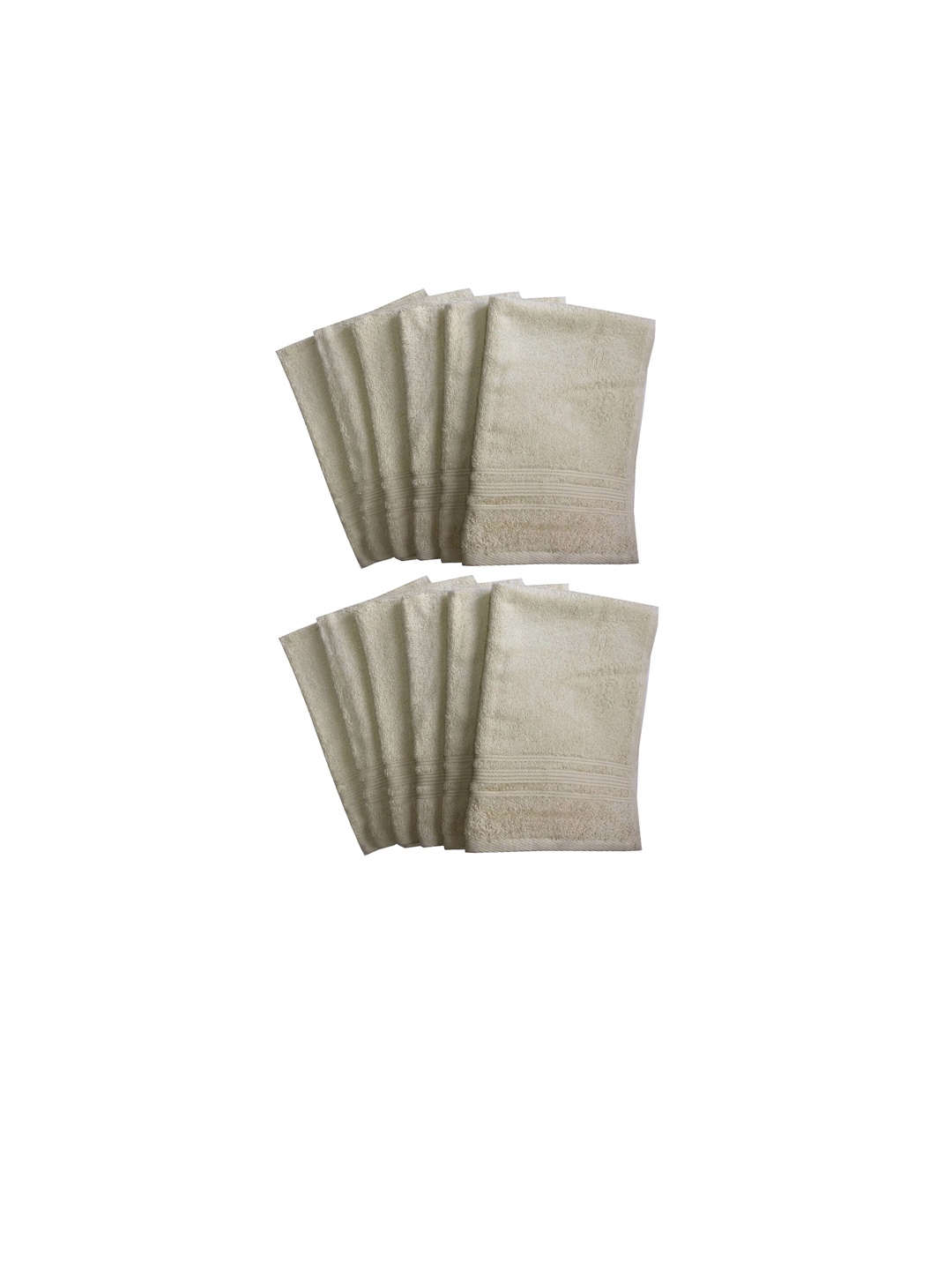 

Lushomes Cream 12 Pcs Super Absorbent 450 GSM Pure Cotton Hand Towels