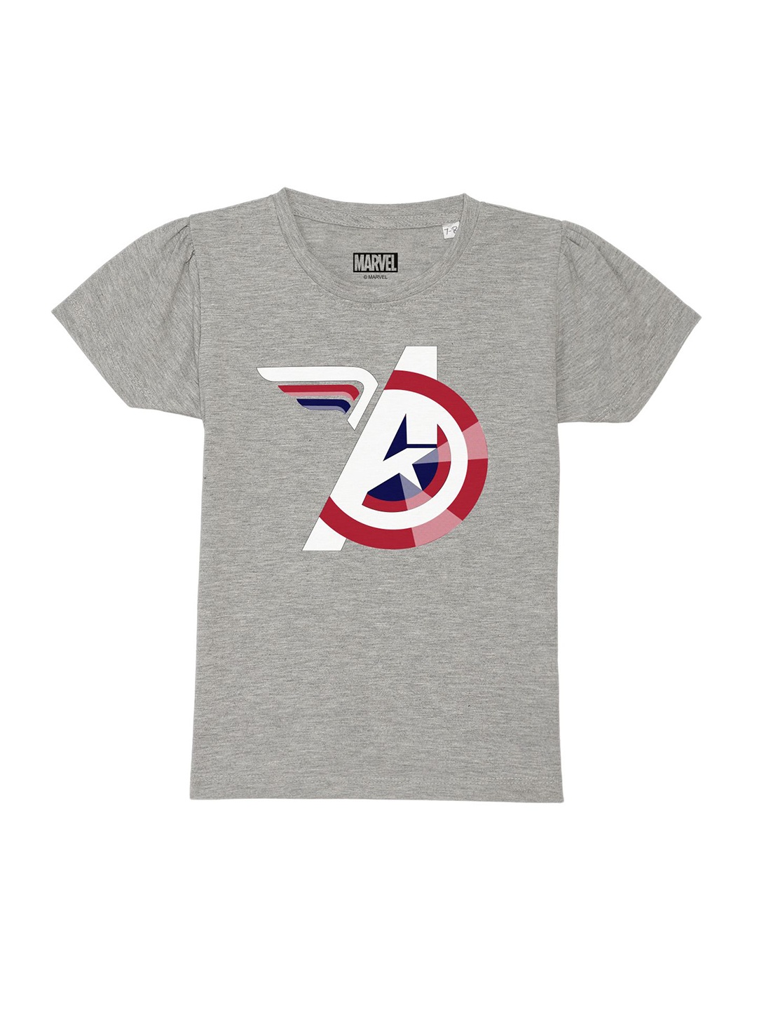 

Marvel by Wear Your Mind Girls Grey Avengers T-shirt