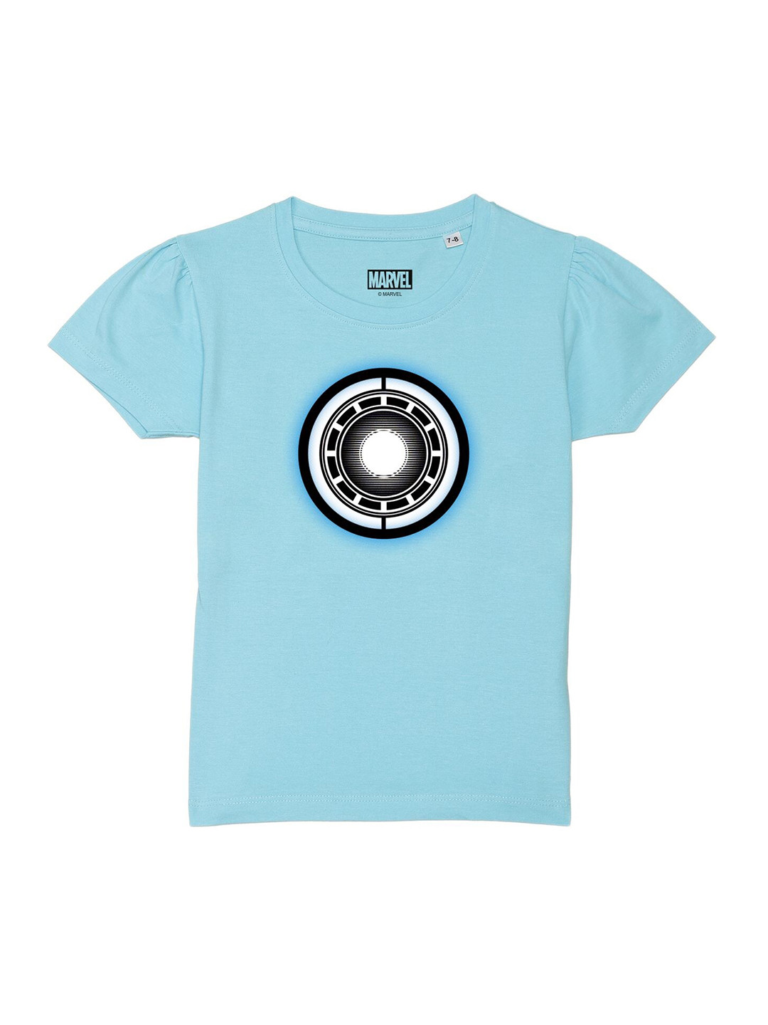 

Marvel by Wear Your Mind Girls Blue Iron Man Printed T-shirt