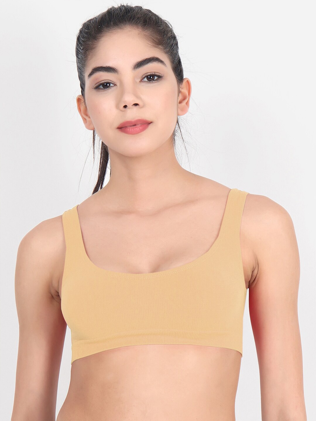 

JoE Hazel Beige Workout Bra