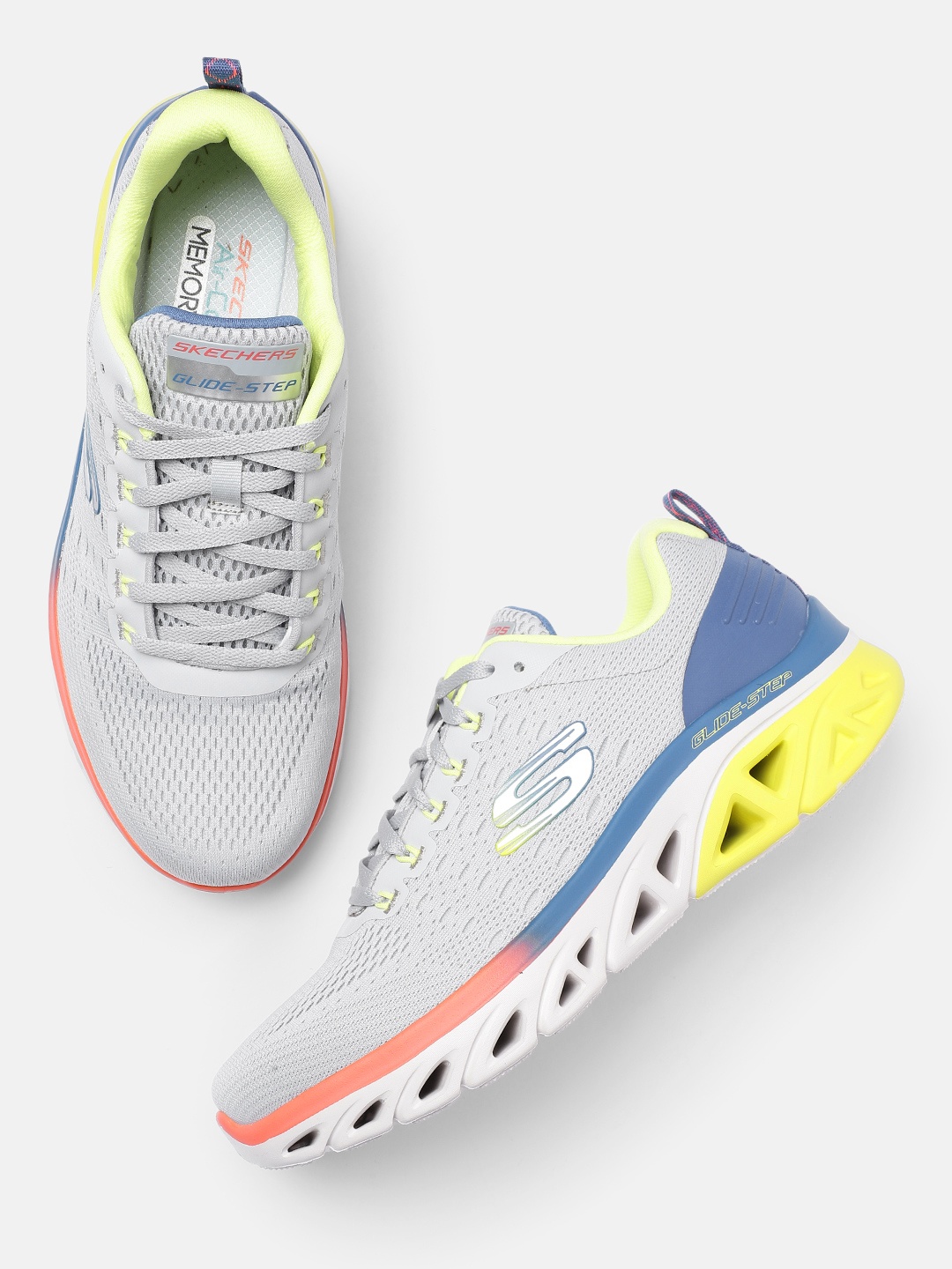 

Skechers Men Grey GLIDE-STEP SPORT-NEW APPEAL Sneakers