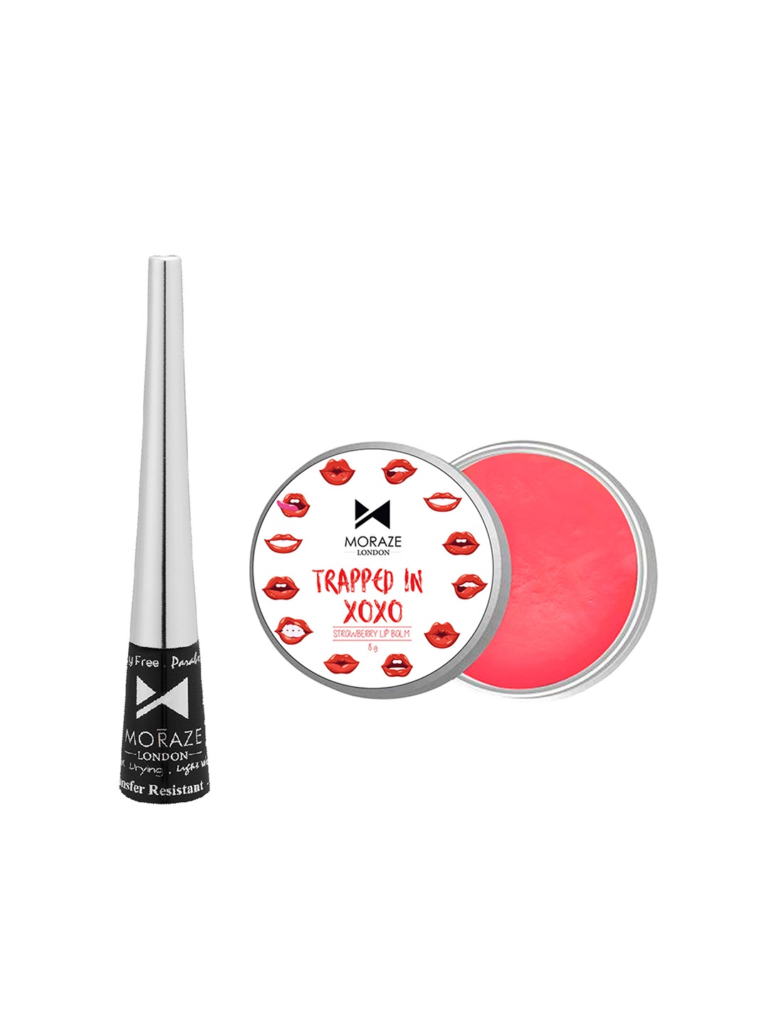 

Moraze Black & Pink Slay All Day Eyeliner & Strawberry Lip Balm