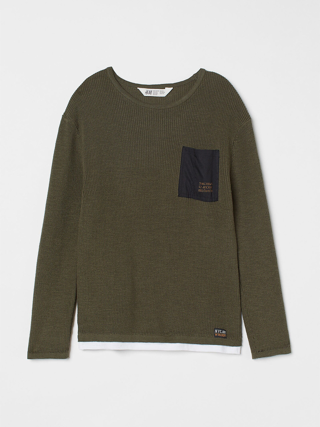 

H&M Boys Green Cotton Jumper