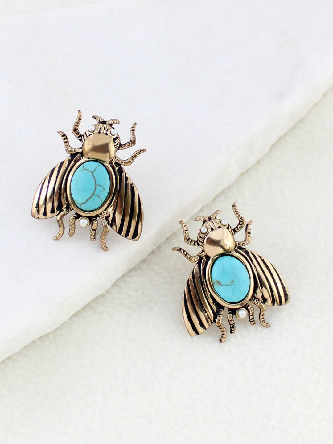 

Runway Ritual Turquoise Blue Contemporary Studs Earrings