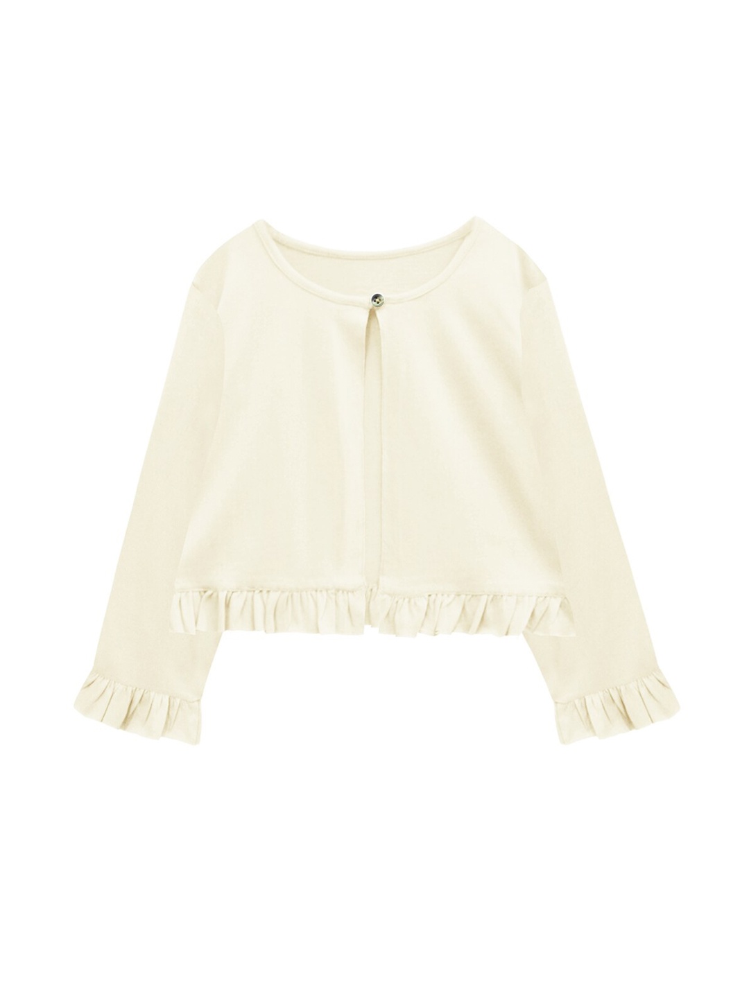 

A T U N Girls Cream-Coloured Cardigan
