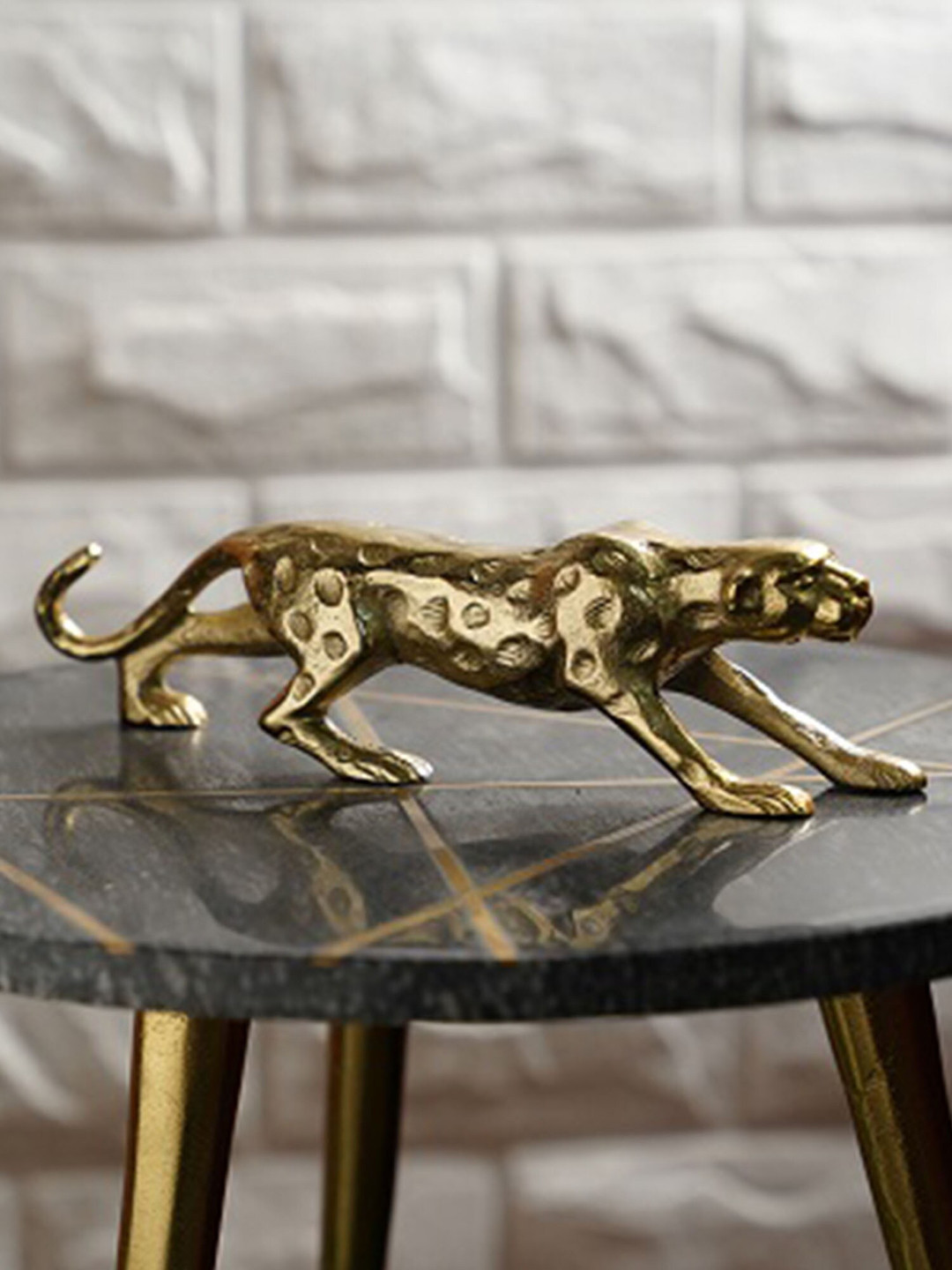

Folkstorys Gold-Toned Handmade Gilded Metal Panther
