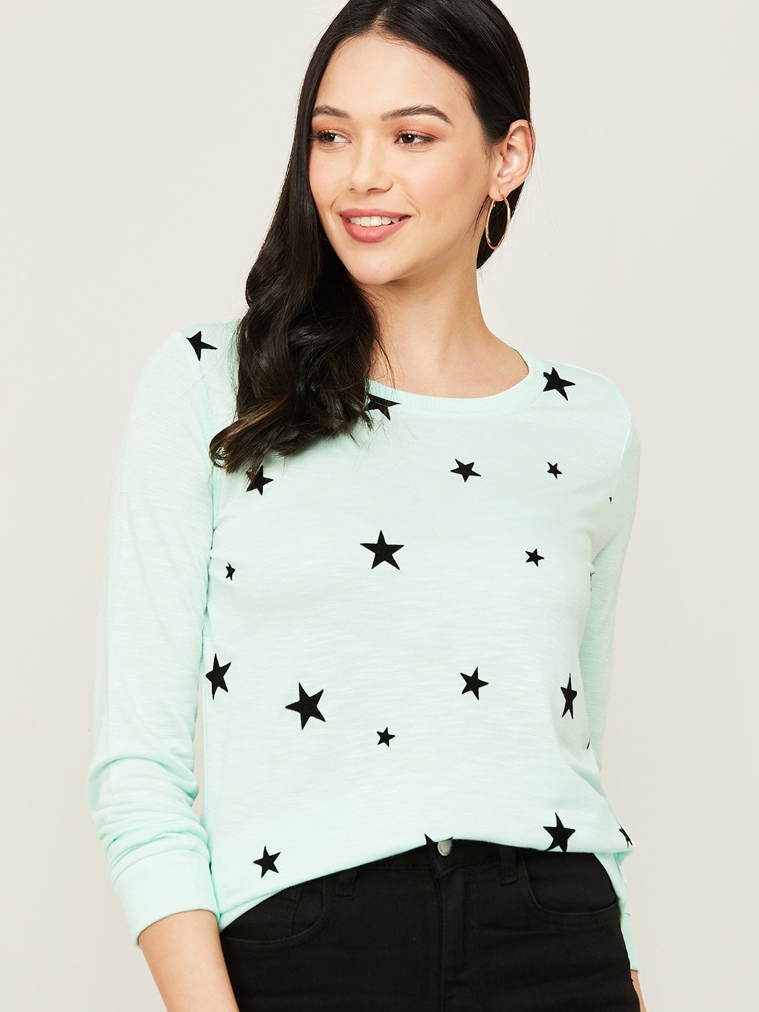 

Fame Forever by Lifestyle Women Green Printed Sweatshirt