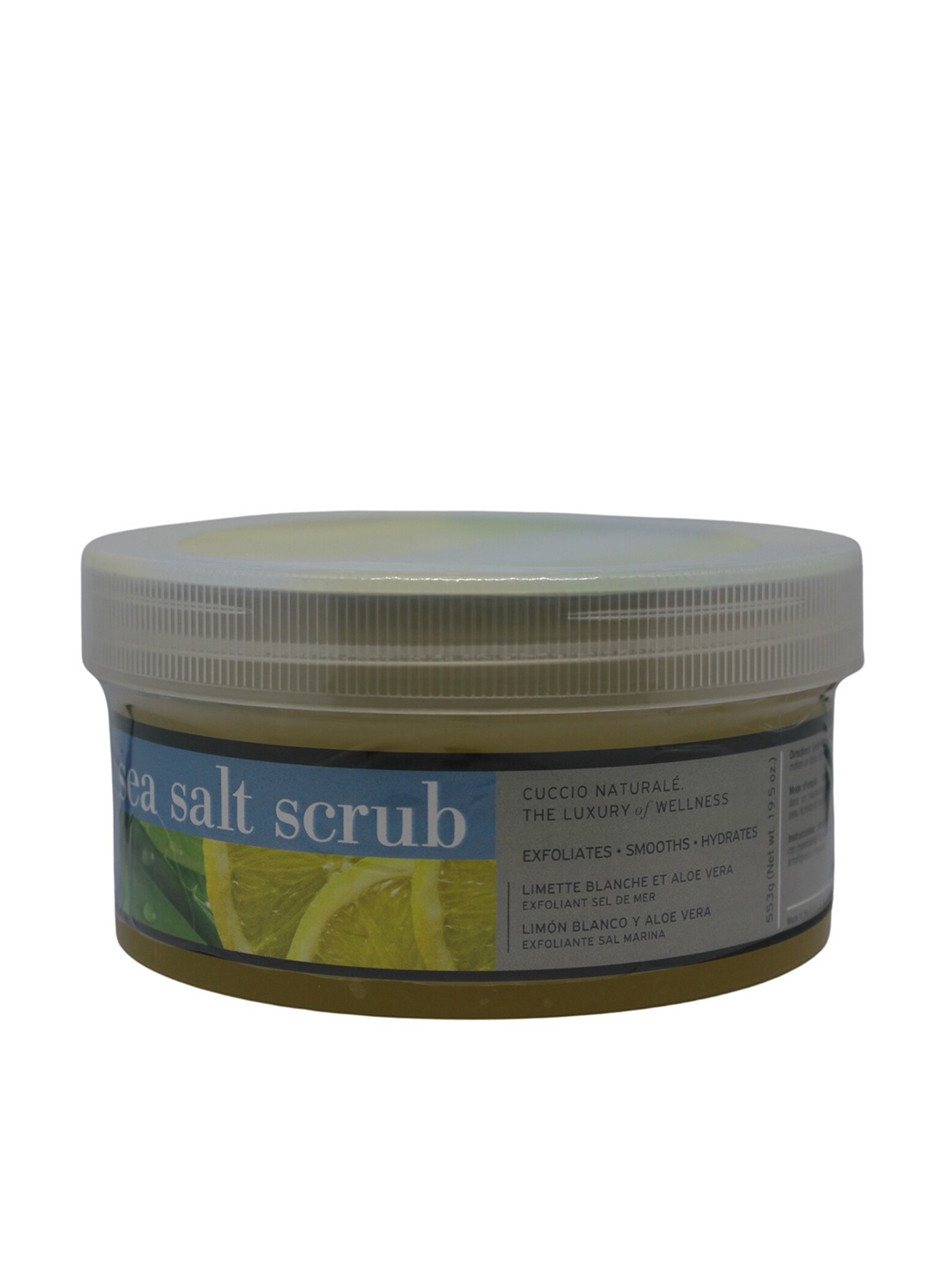 

Cuccio White Limetta & Aloe Vera Sea Salt Scrub 553gm