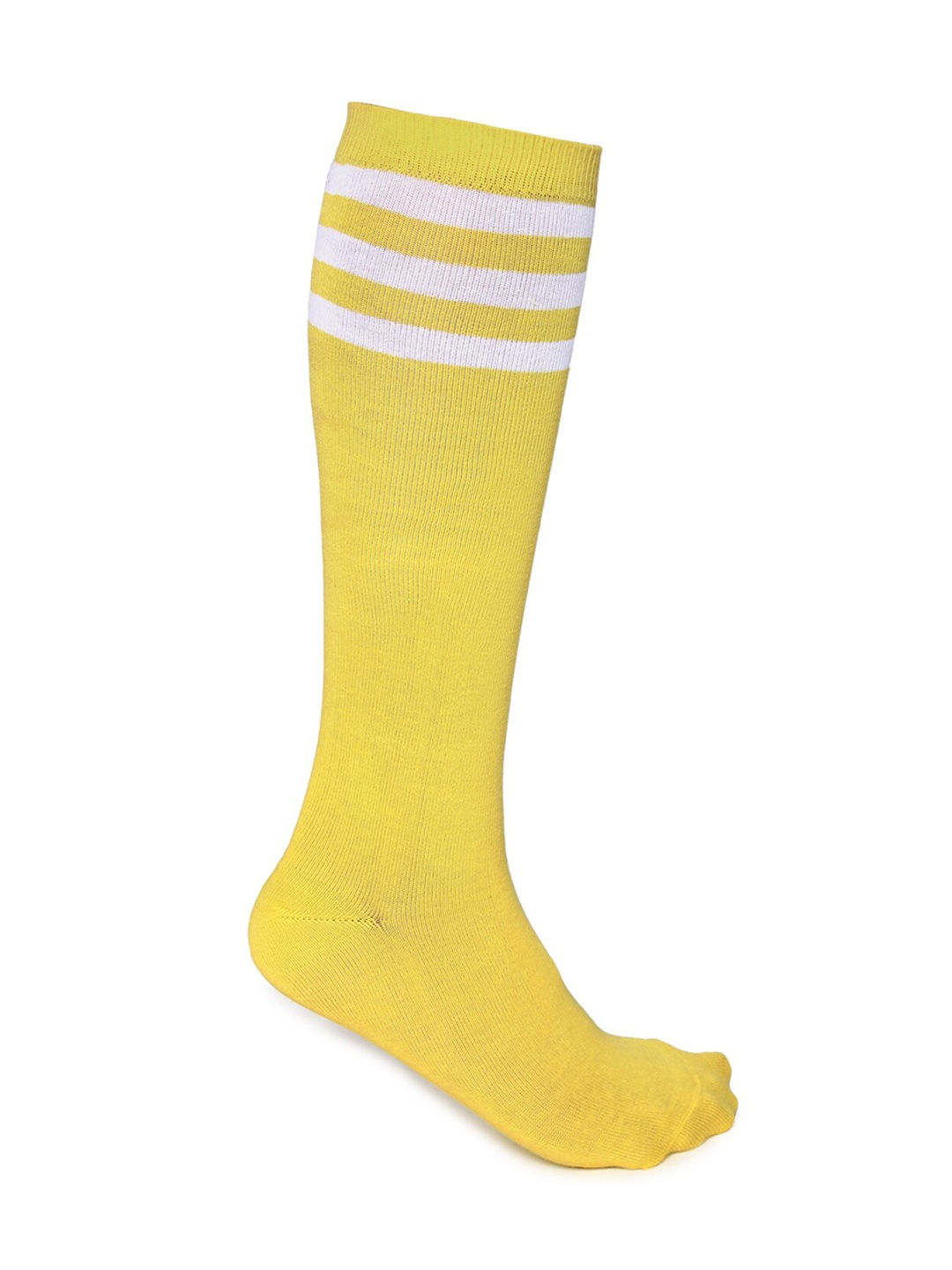 

FOREVER 21 Set of 6 Yellow Striped Crew Socks