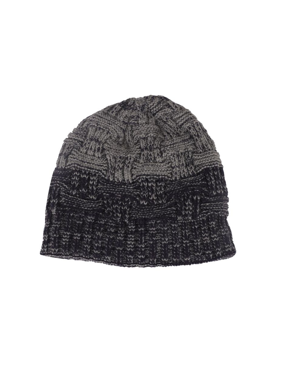

ELLIS Men Grey Self Designed Beanie Cap