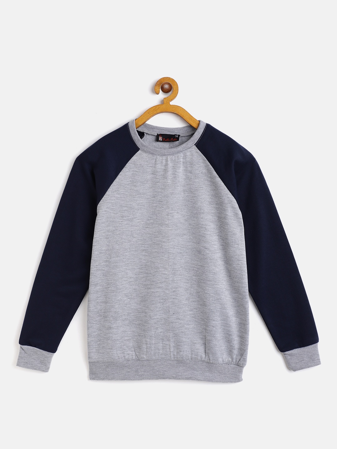

Belle Fille Unisex Kids Grey Melange Sweatshirt