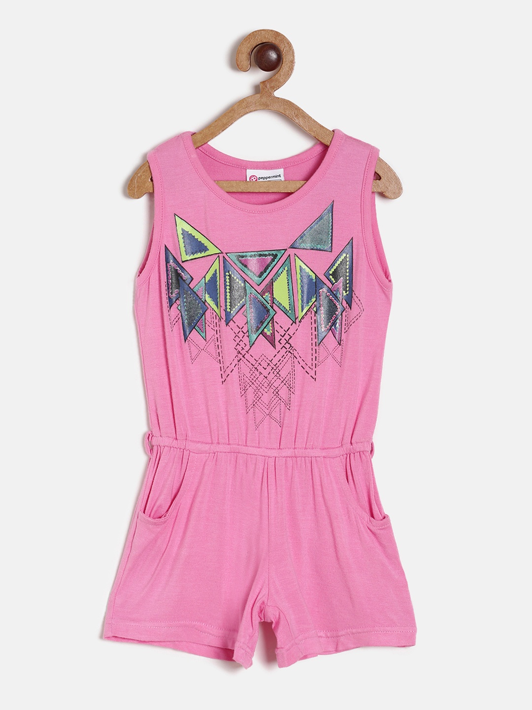 

Peppermint Pink Printed Playsuit