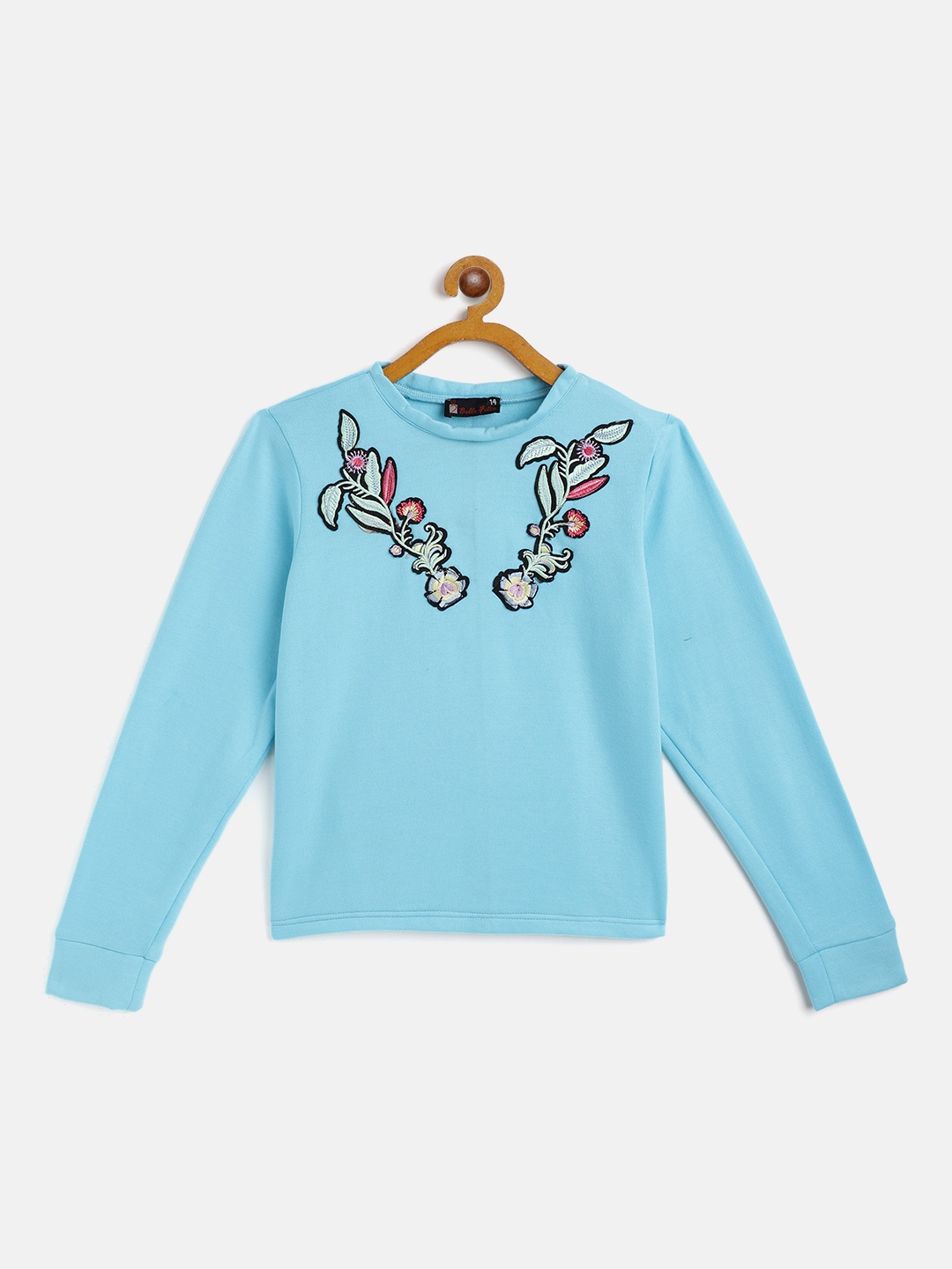 

Belle Fille Unisex Kids Turquoise Blue Sweatshirt