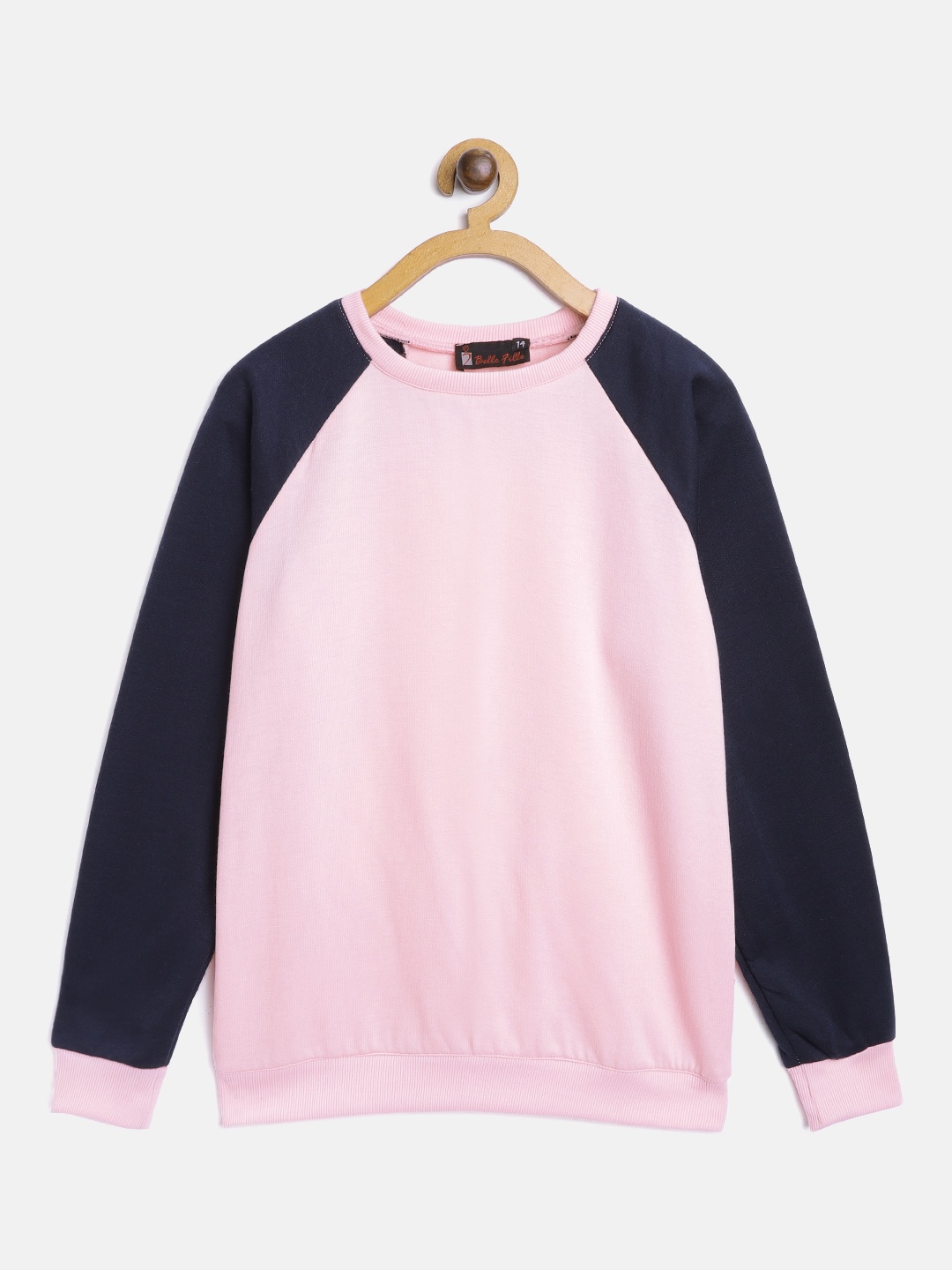 

Belle Fille Kids Pink Colourblocked Sweatshirt
