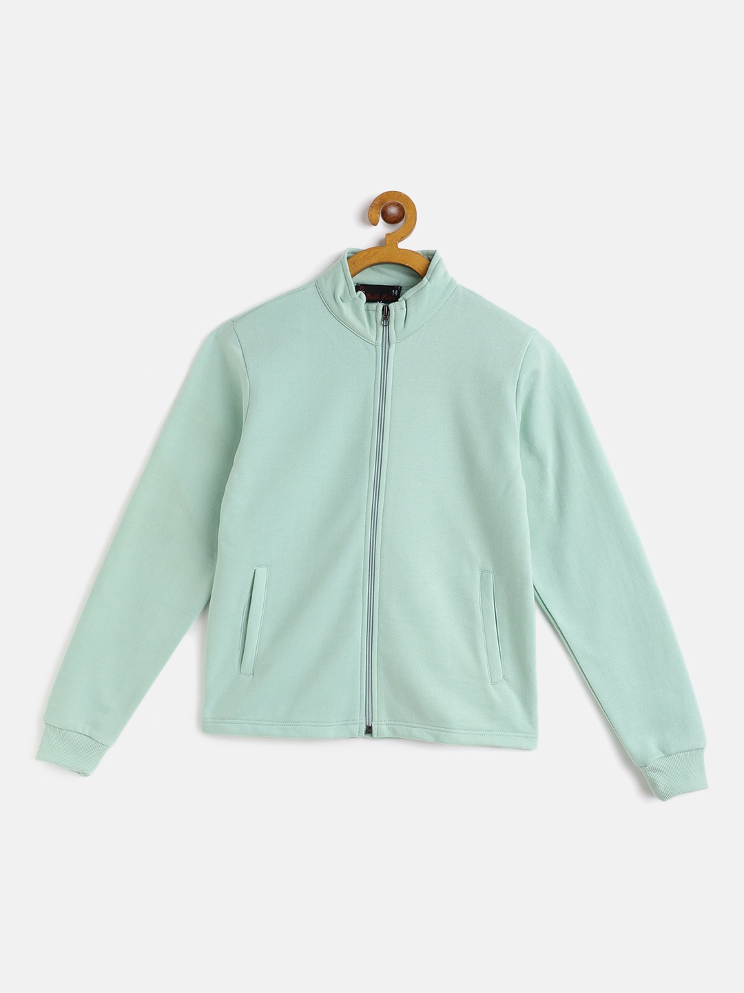 

Belle Fille Unisex Kids Sea Green Fleece Lightweight Tailored Jacket
