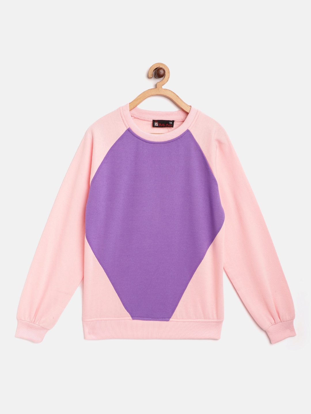 

Belle Fille Kids Pink Colourblocked Sweatshirt