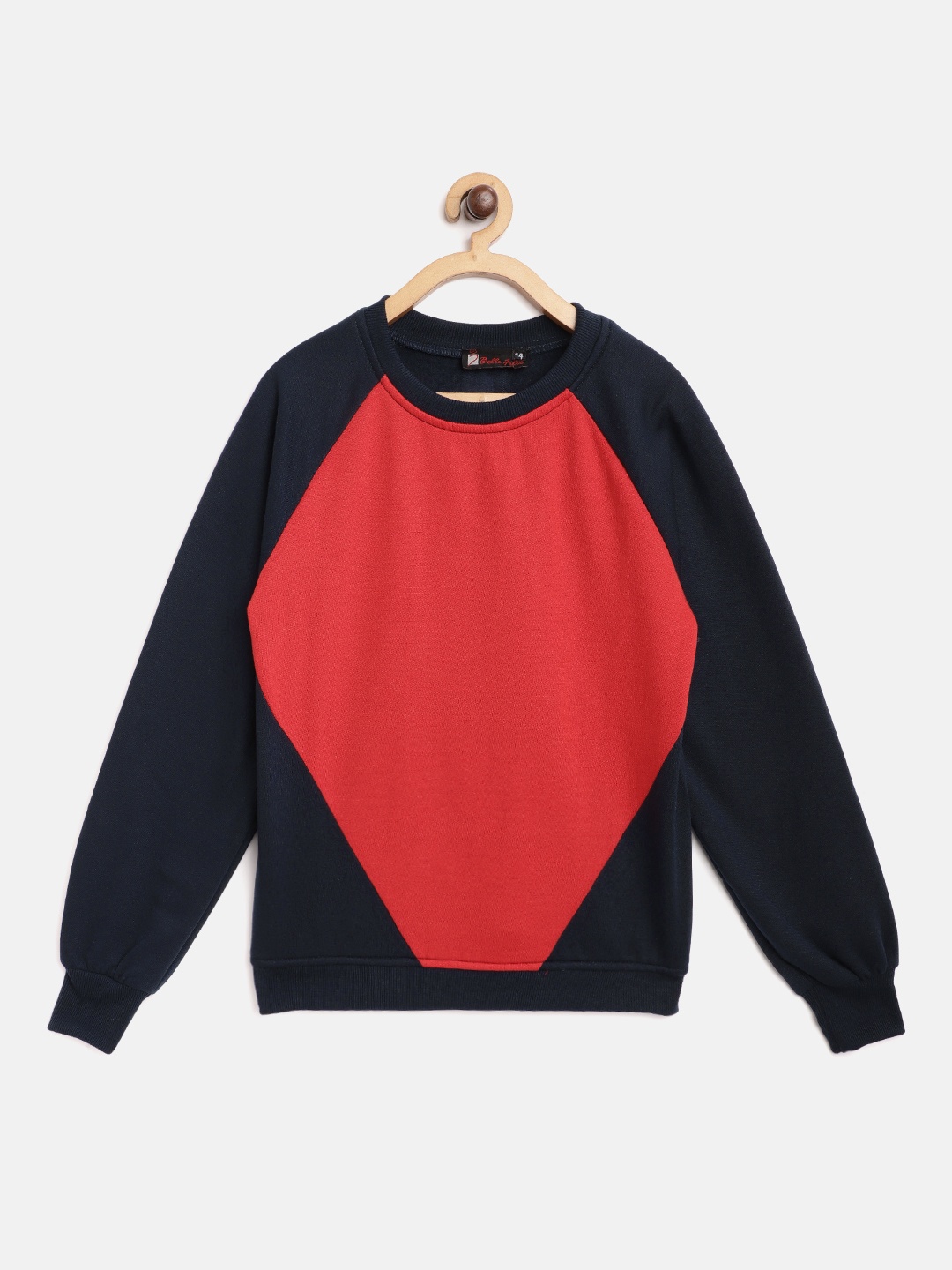 

Belle Fille Kids Navy Blue Colourblocked Sweatshirt