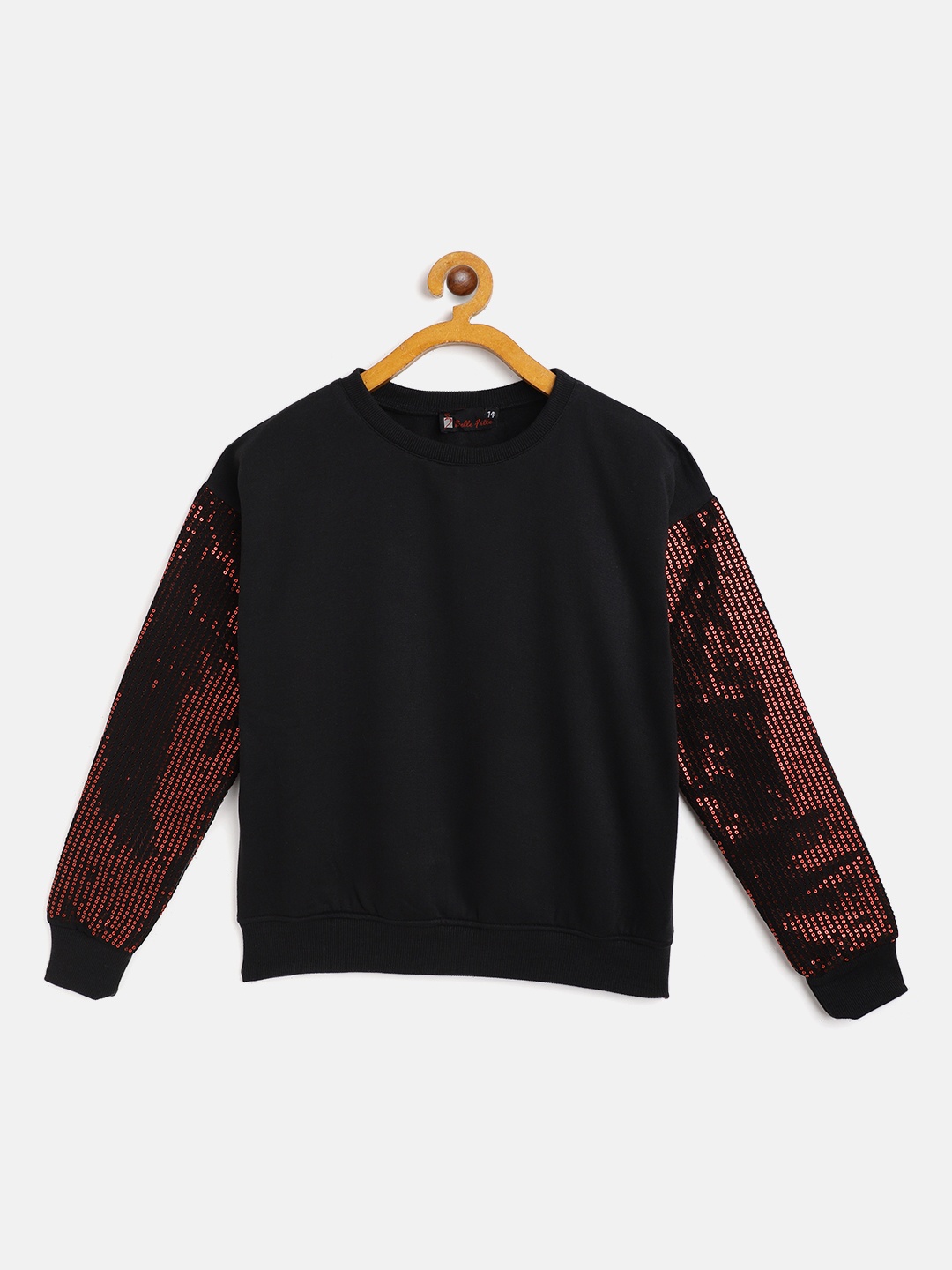 

Belle Fille Unisex Kids Black Sweatshirt