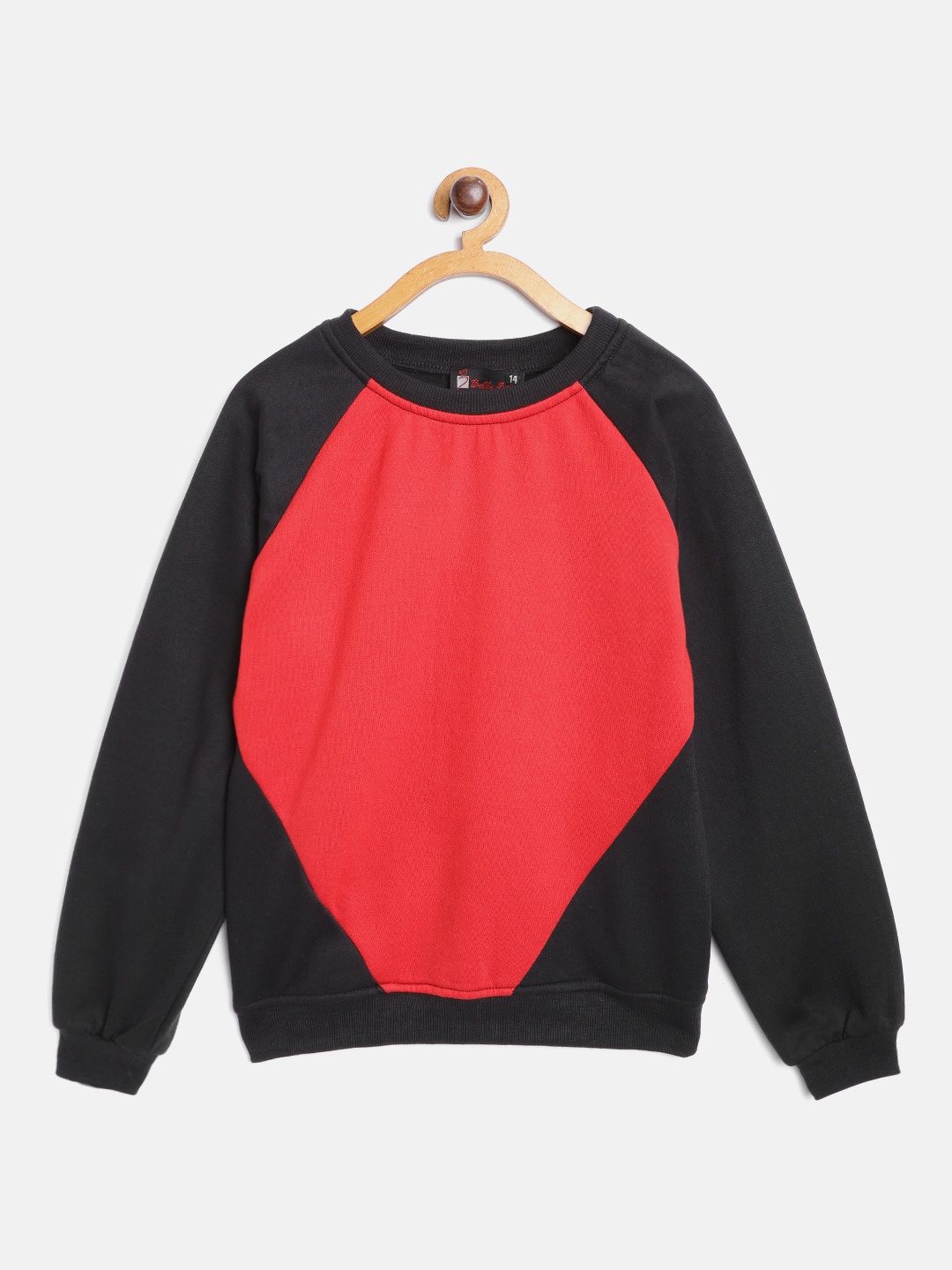 

Belle Fille Kids Black Colourblocked Sweatshirt