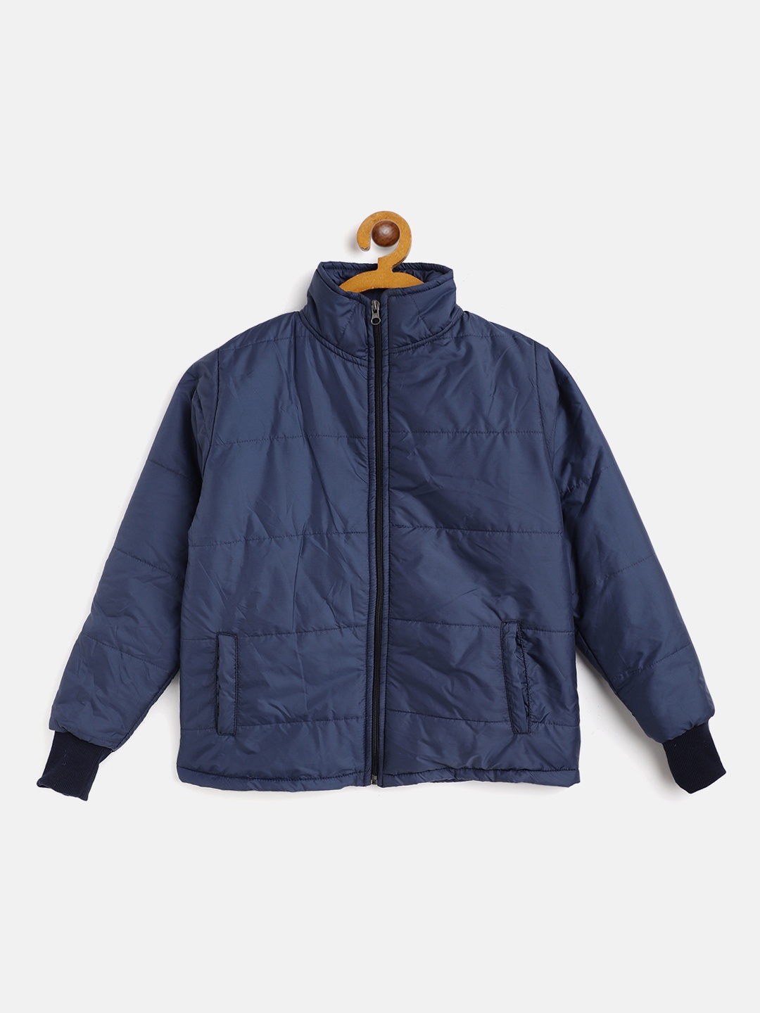 

Belle Fille Kids Navy Blue Solid Lightweight Tailored Jacket