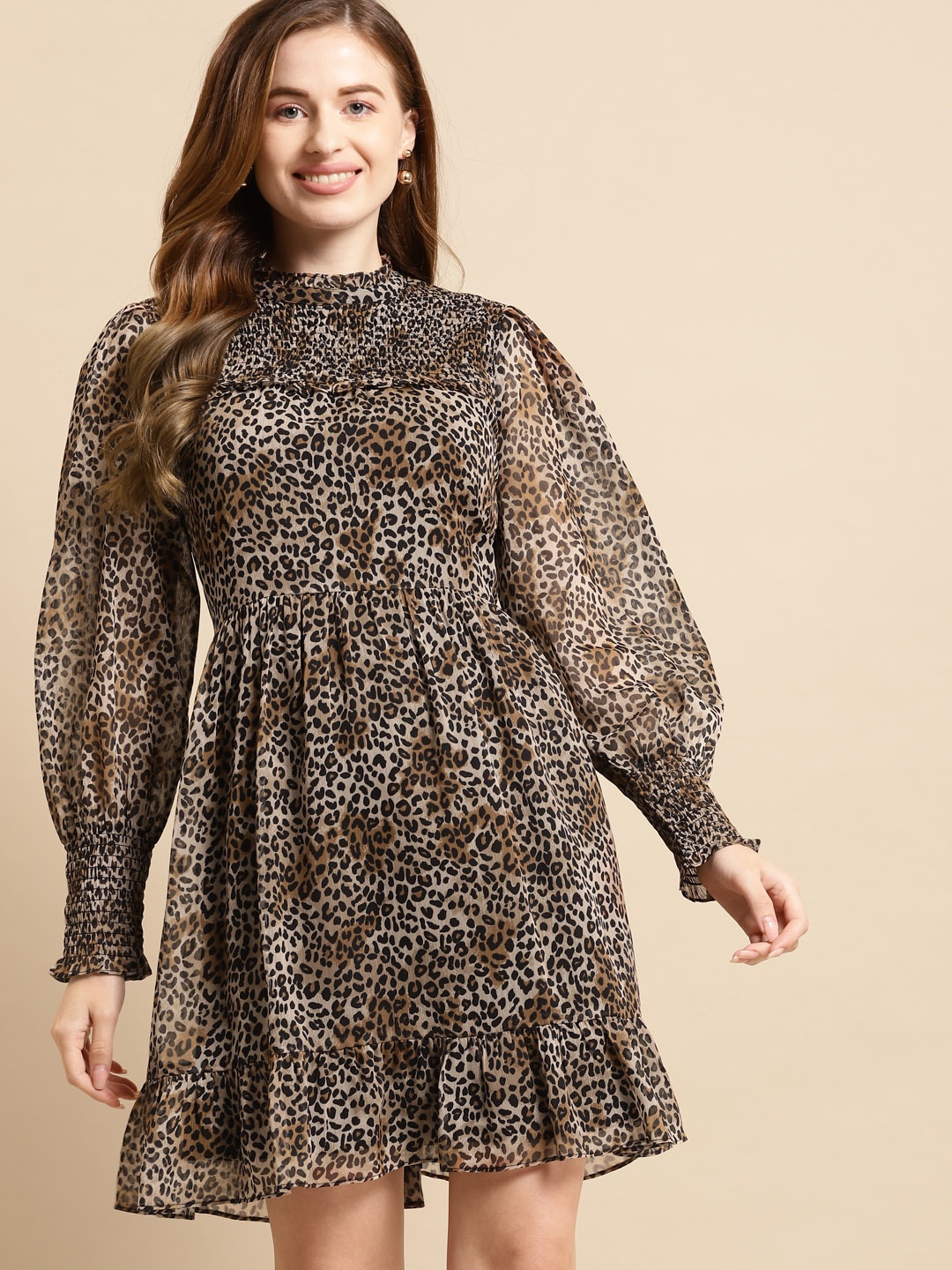 

COVER STORY Brown Animal Dress