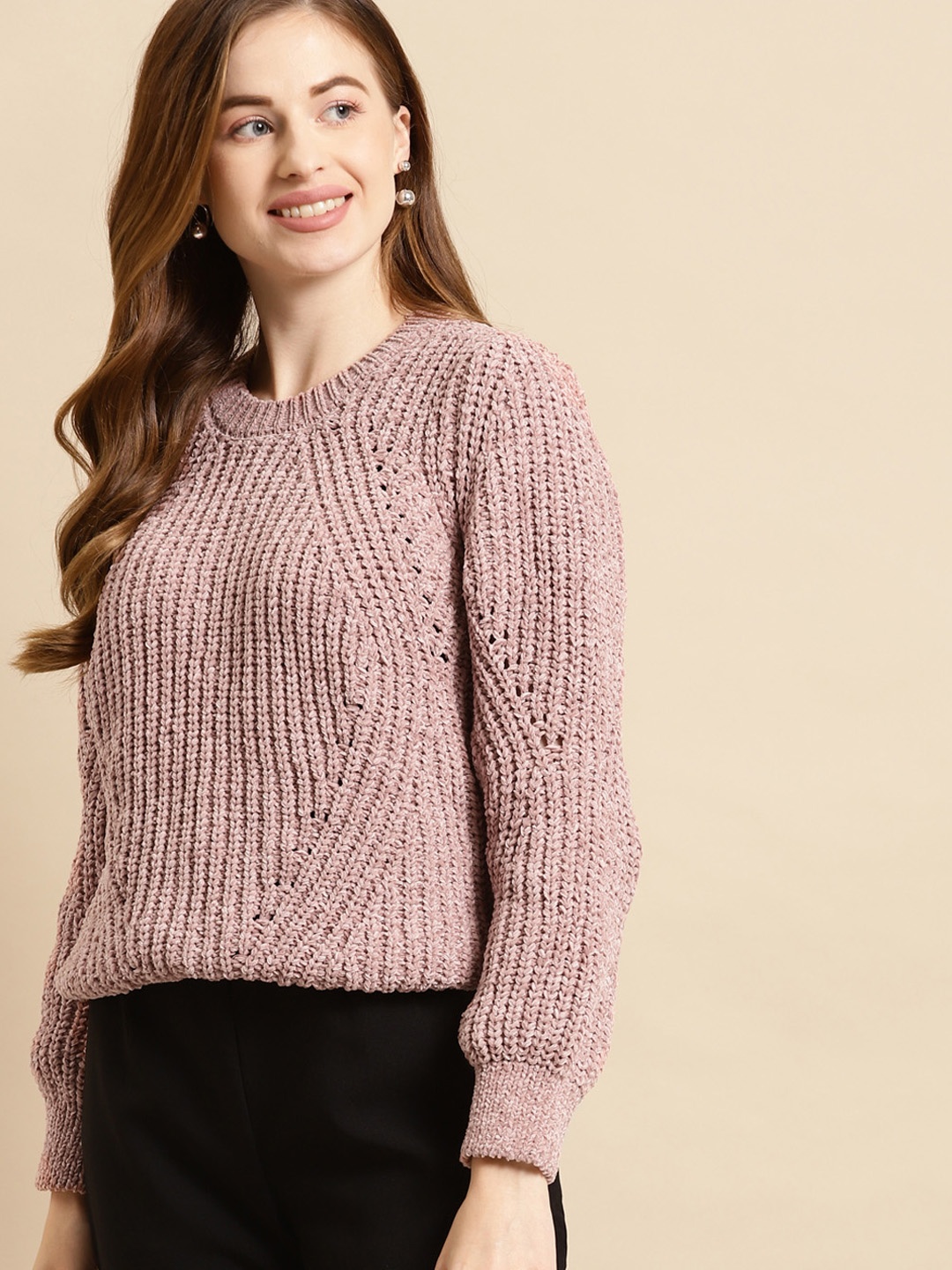 

COVER STORY Women Pink Cardigan