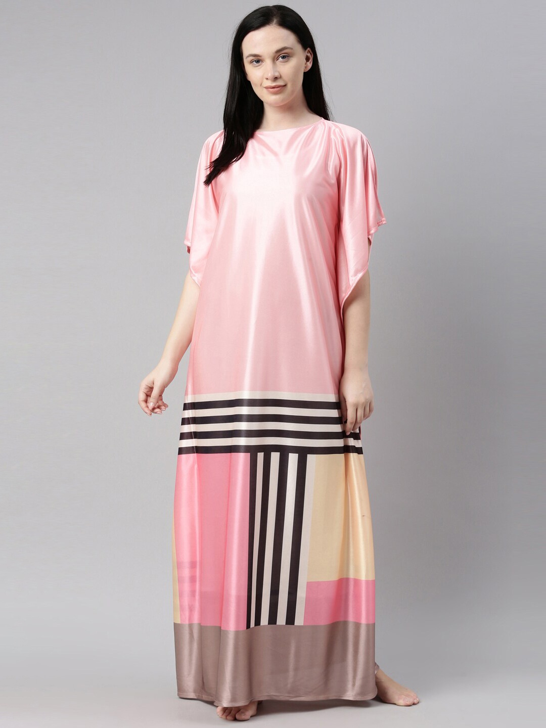 

Bailey sells Pink Striped Maxi Satin Nightdress