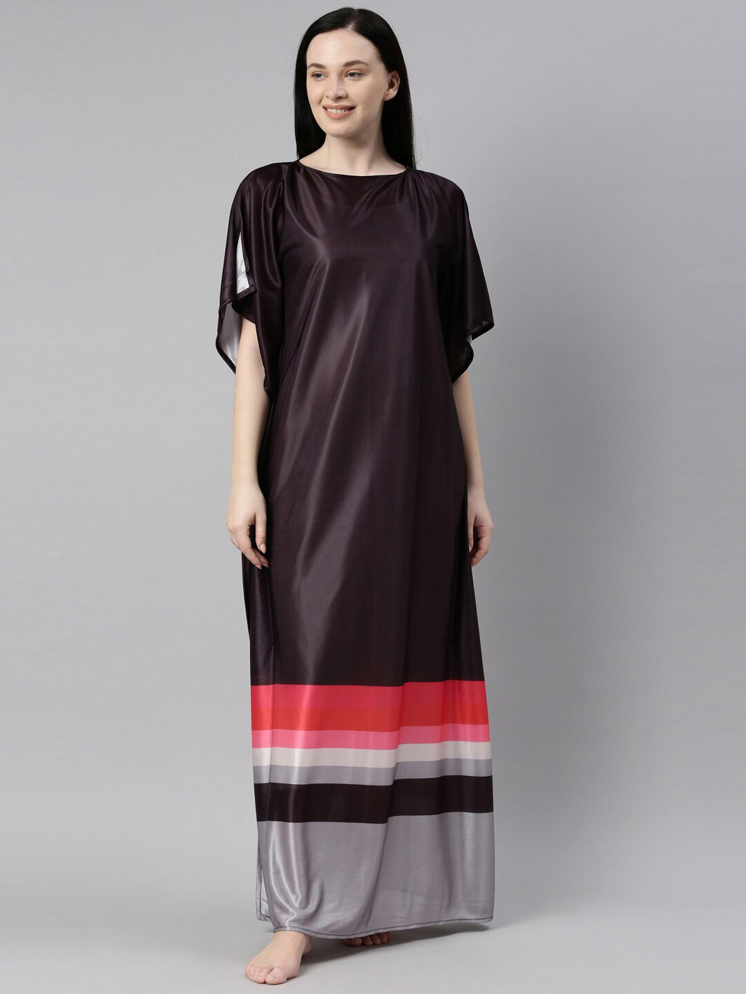 

Bailey sells Black Striped Maxi Kaftan Nightdress
