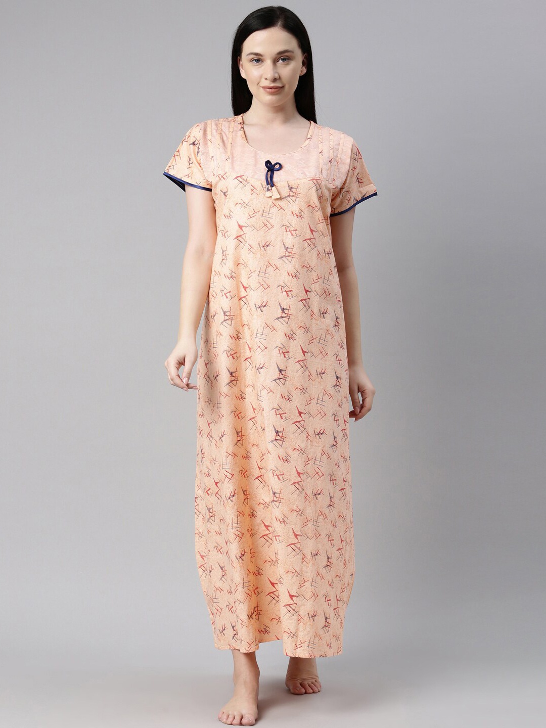 

Bailey sells Orange Printed Maxi Pure Cotton Nightdress